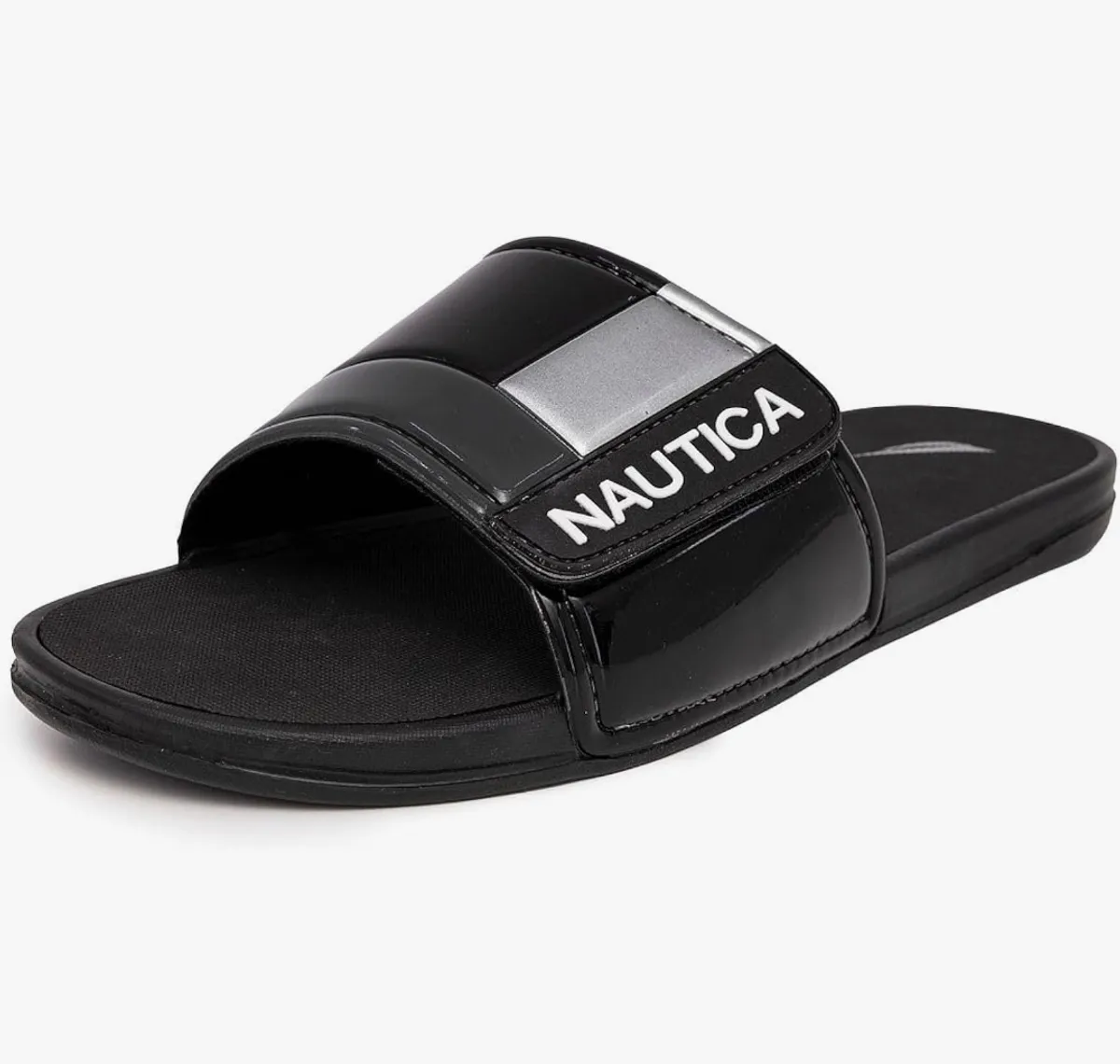 Nautica Men's Fashionable Slide Sandal, Adjustable Straps - Size 12