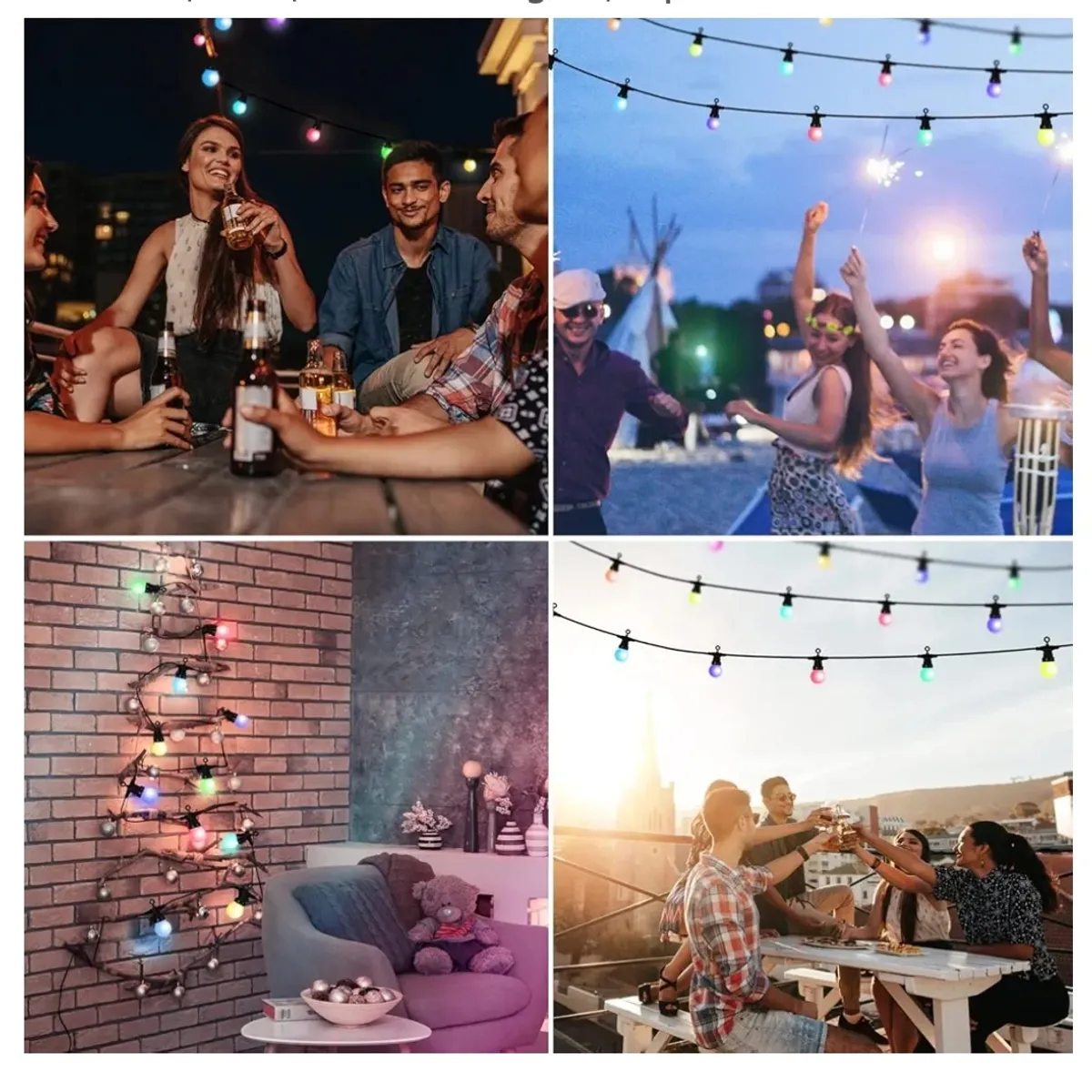 6Pcs Mini Colored LED Bulbs