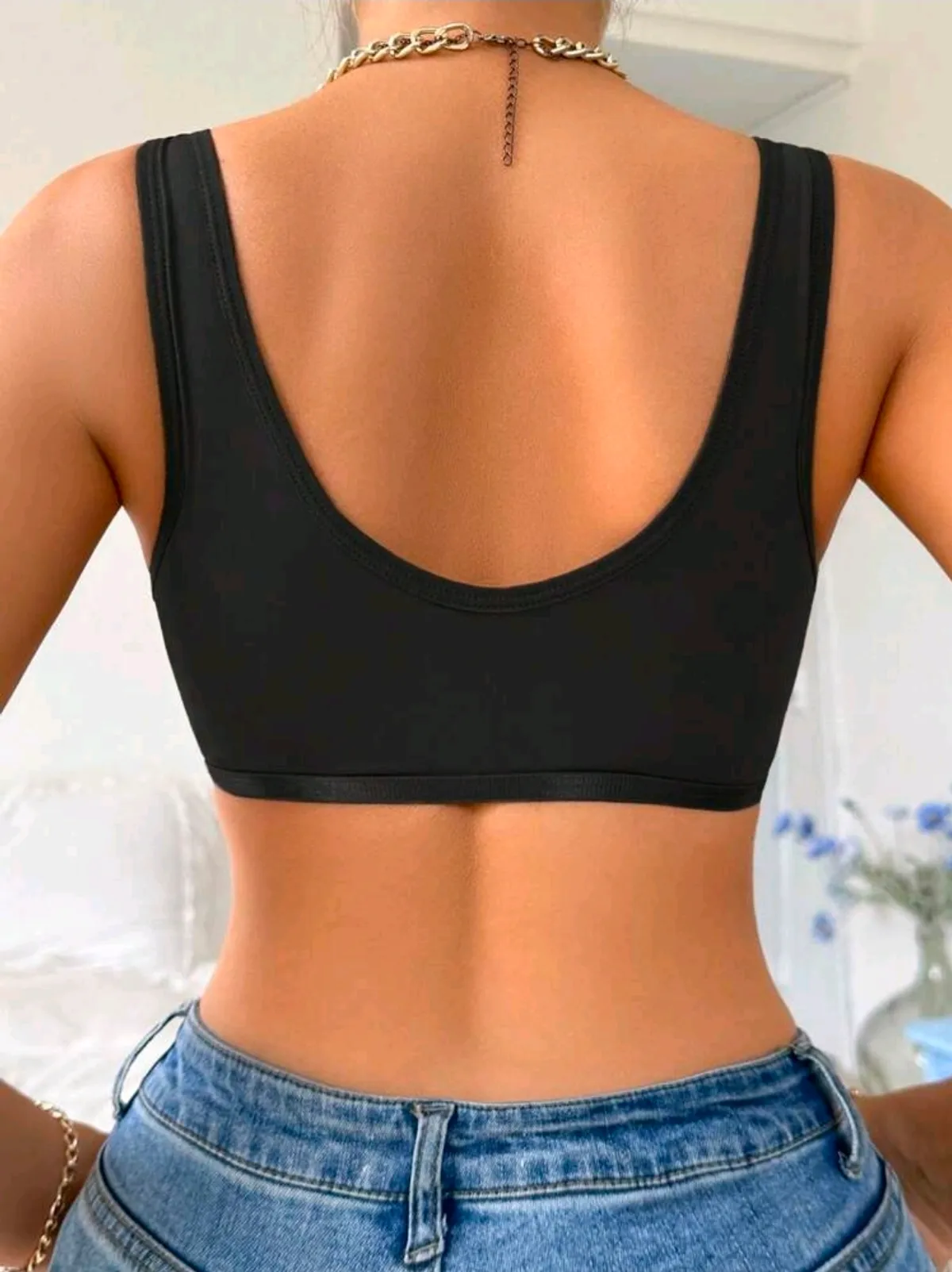 Front Closure Women's Bra, Wireless And Non-Padded - Size XL