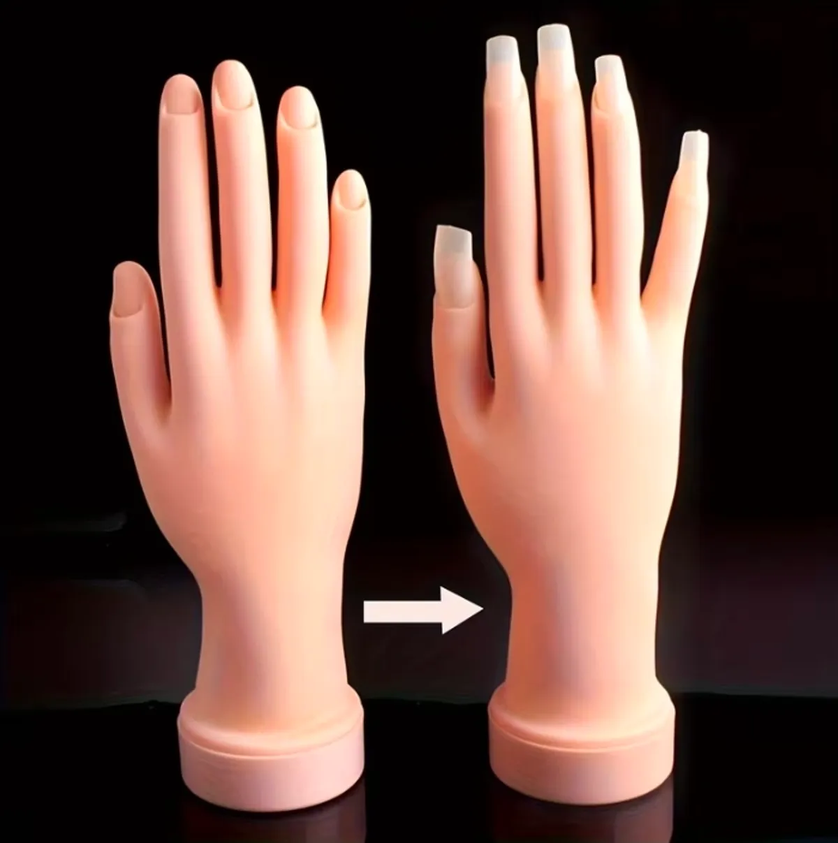 Positionable Right-Hand Nail Art Model Hand