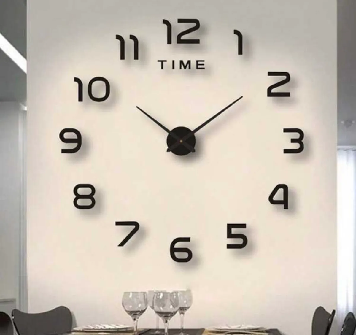 Battery European-Style Living Room Bedroom Decor DIY Acrylic Wall Clock