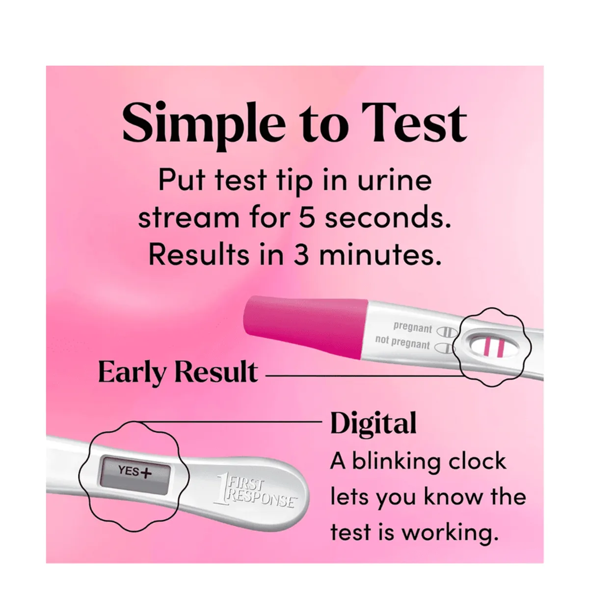 First Response Test & Confirm Pregnancy Test 1 Line Test and 1 Digital Test Pack