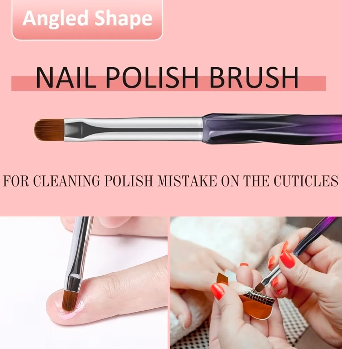 Nail Art Clean Up Brushes,3PCS