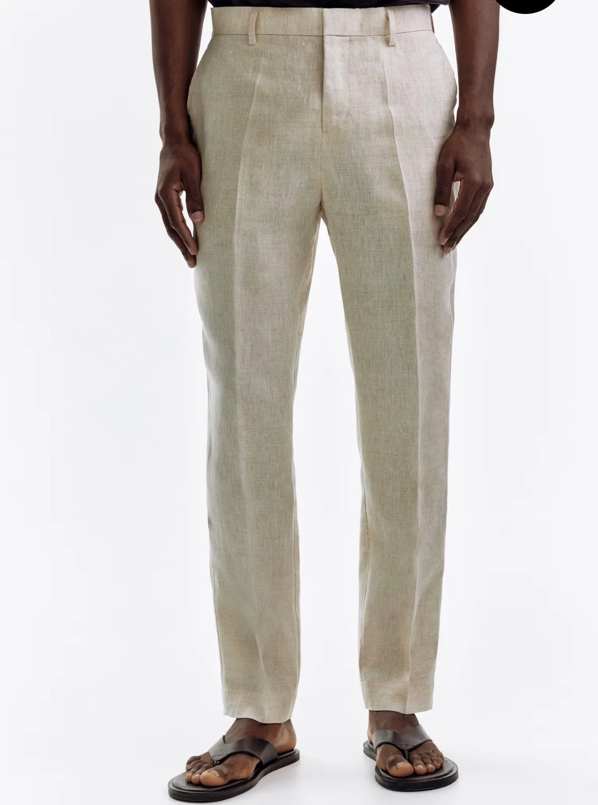 SLIM FIT LINEN SUIT TROUSERS SIZE 34R