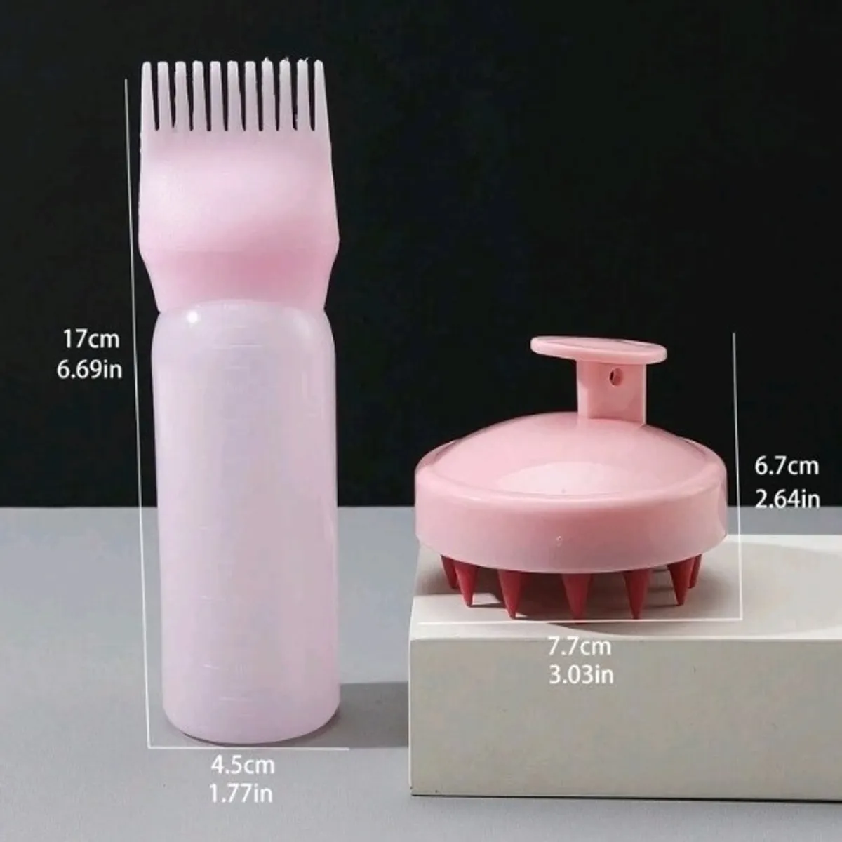 1pk /2pcs, Shampoo Comb Scalp Massager, 2-In-1 Dry/Wet Hair Scalp Massager Shampoo Brush