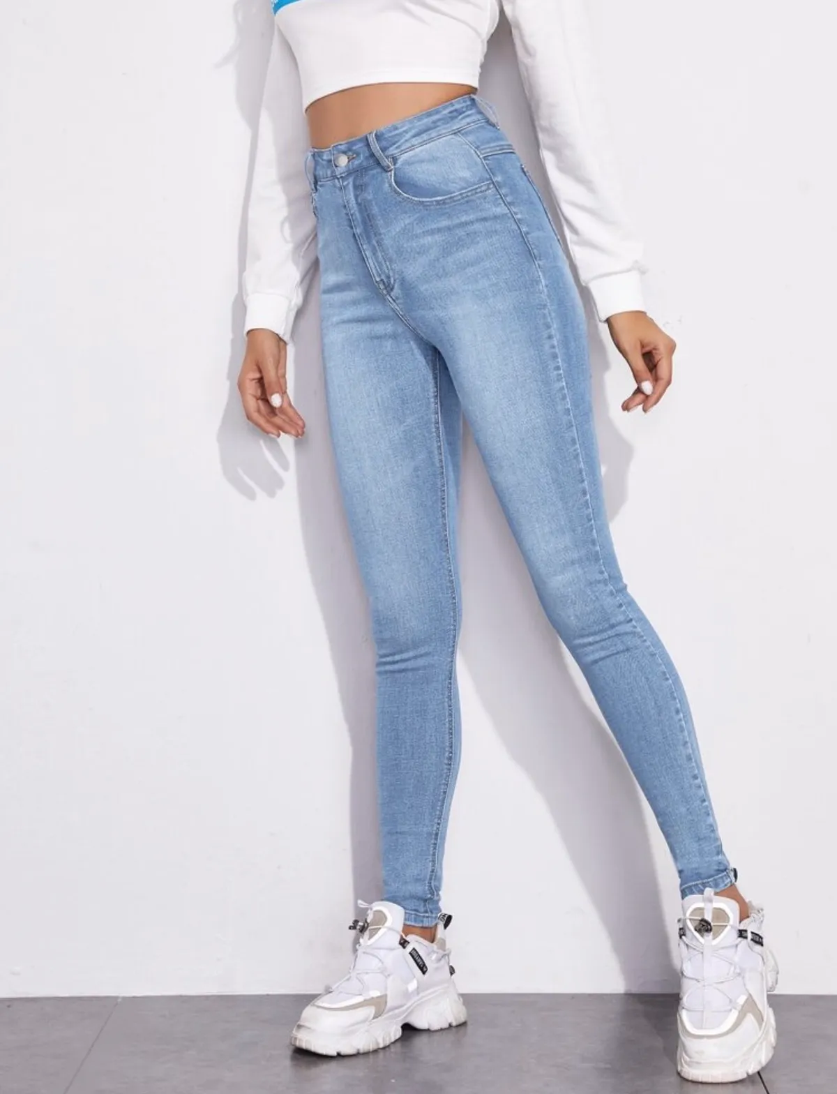 Tall Women's Skinny Jeans With Pockets (Small)