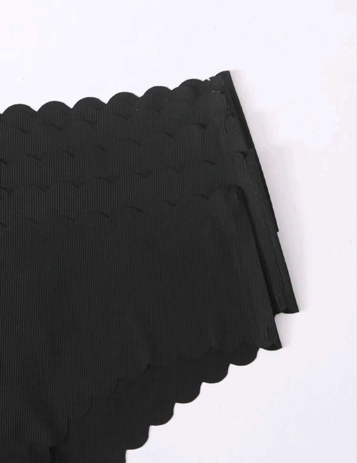 5PCS Seamless Scallop Trim Panty Set - Size L