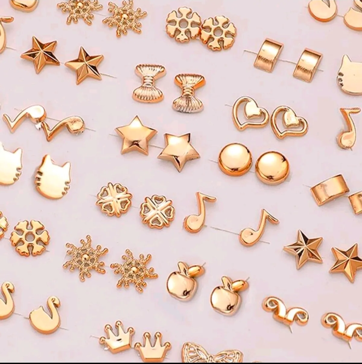36pairs Cool Design Non-Allergic Stud Earrings For Women