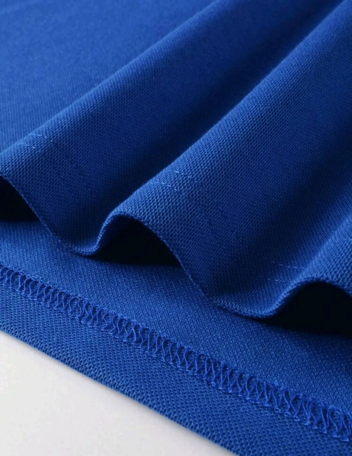 Calvornis Men Simple Solid Color Short Sleeve Collar Plain Work Polo Shirt - Size S