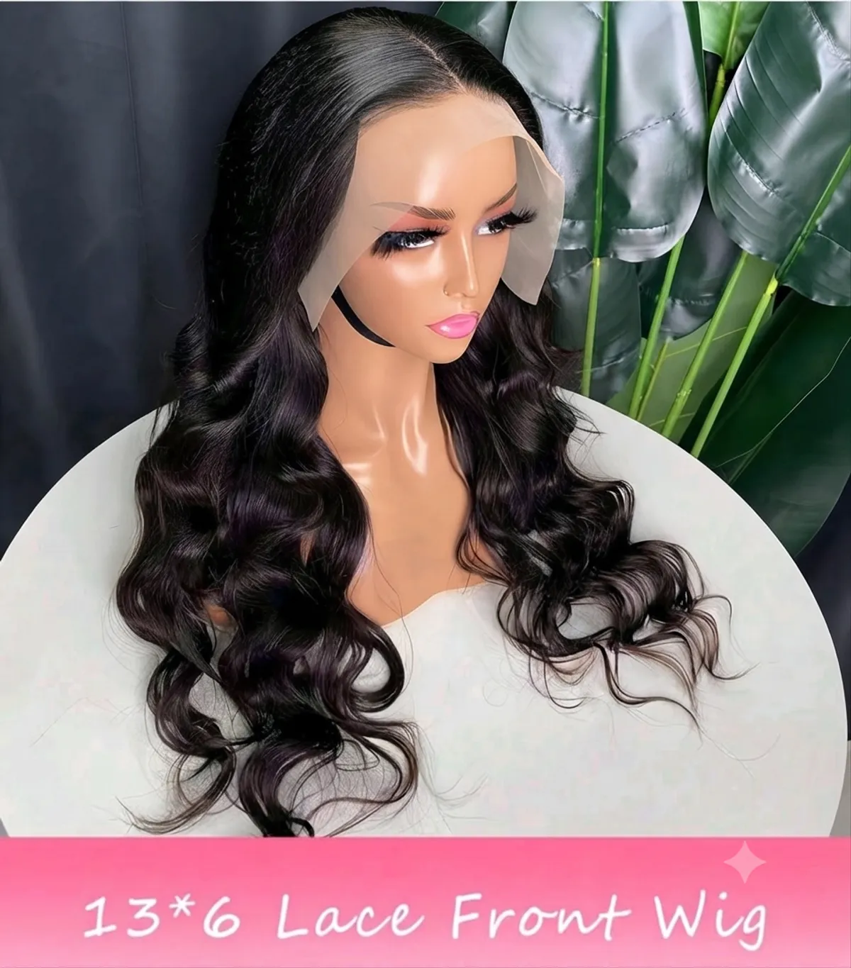 30 Inch Human Hair Body Wave Wig - 13x6 HD Transparent Lace Front, Suitable For Women