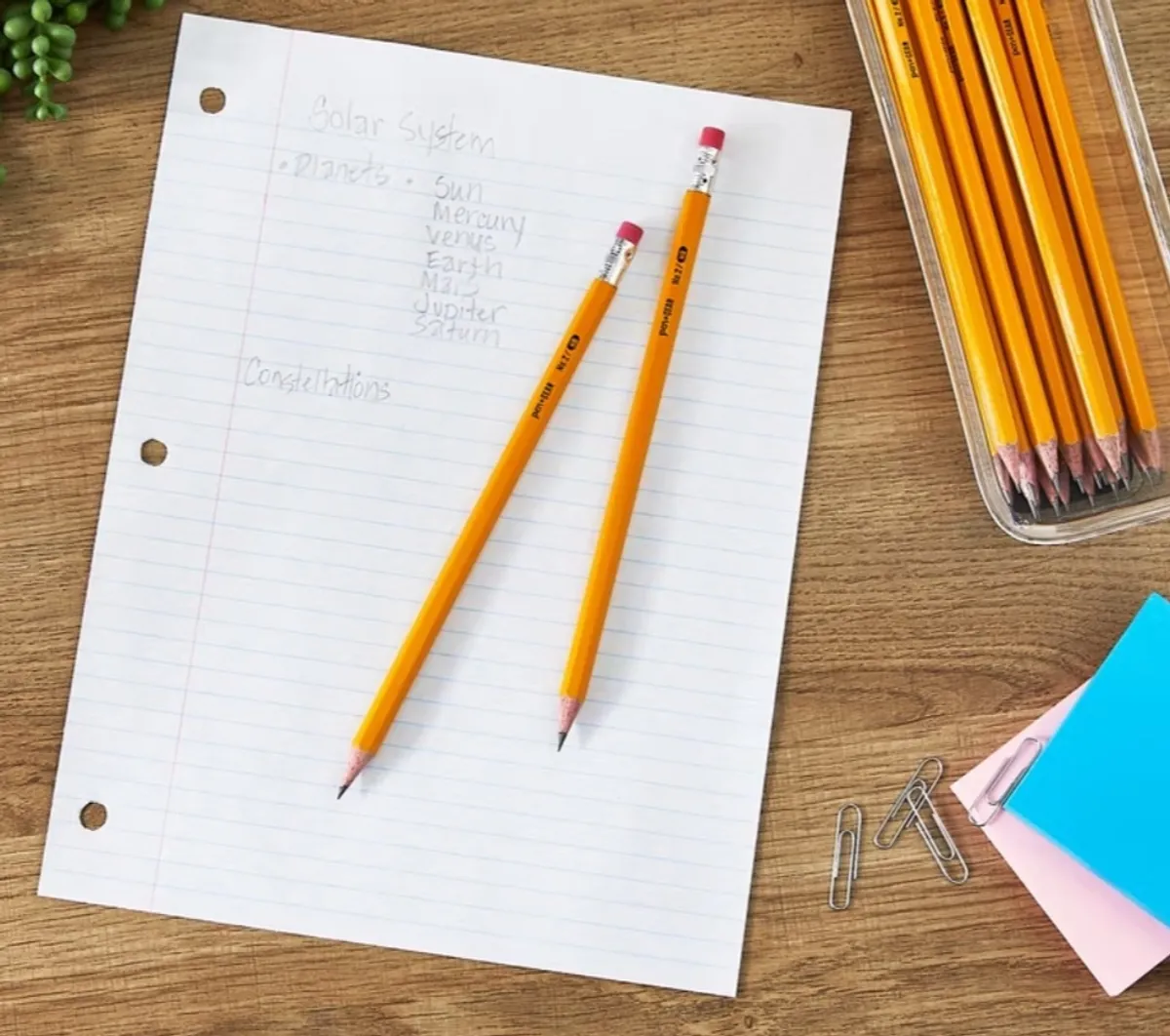 Pen+Gear #2 HB Sharpened Wood Pencils, Yellow, 24 Count