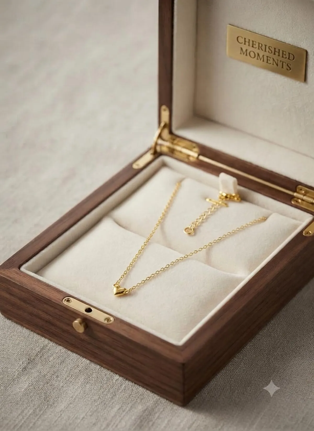 Heart Shaped Gold Necklace