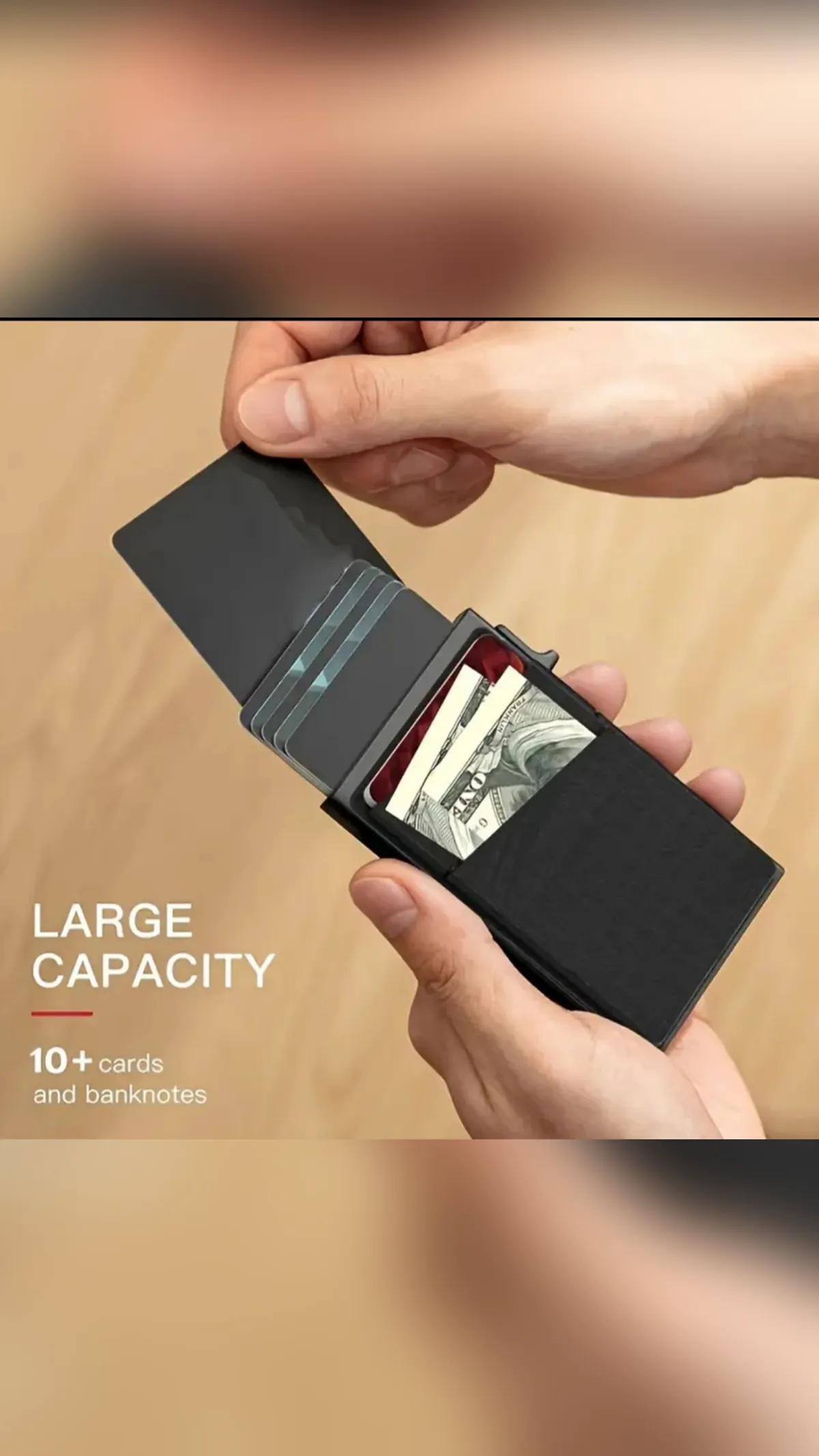Side-pop RFID Blocking Aluminum Alloy Wallet