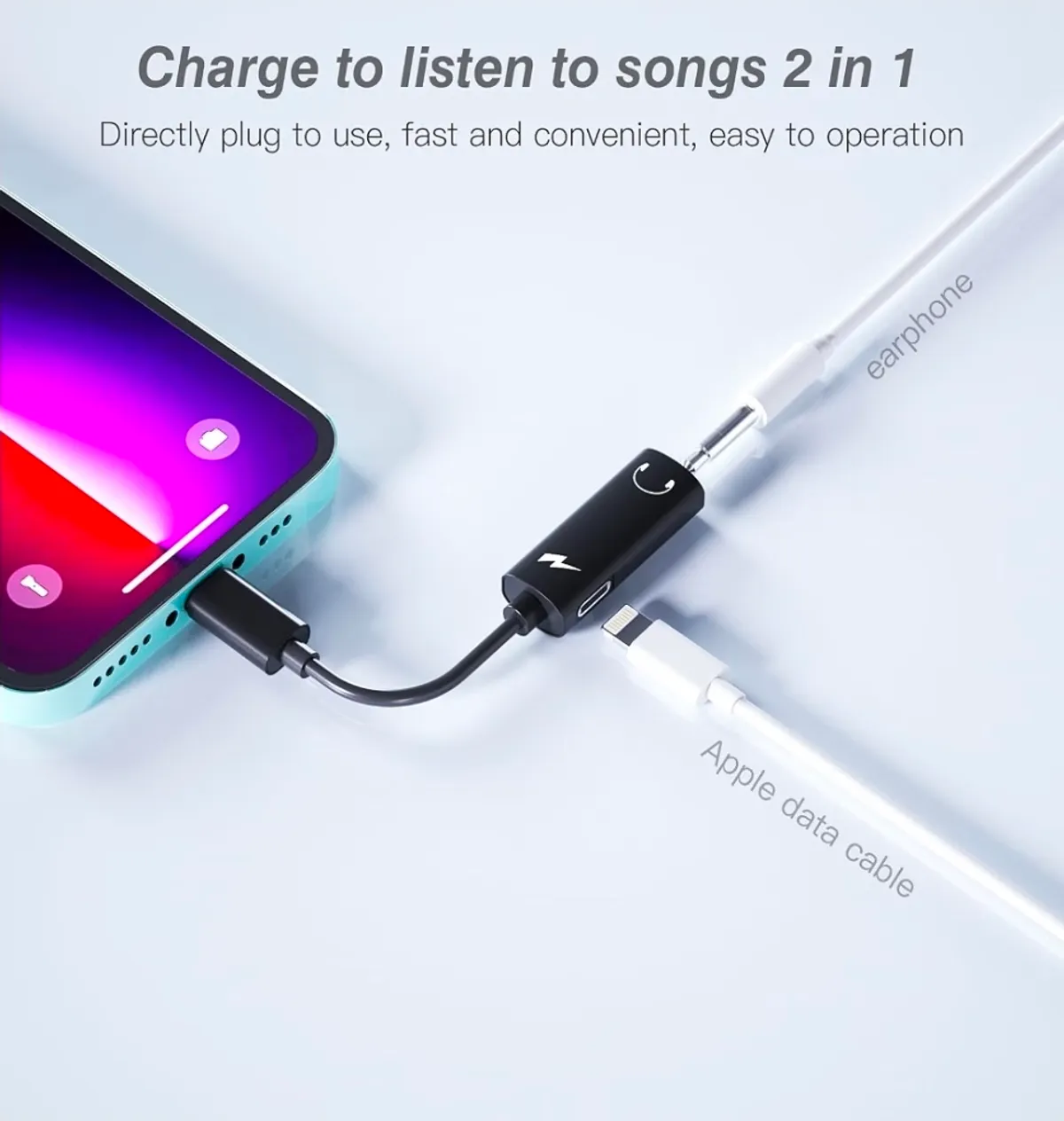 Gator Cable Lightning to 3.5mm Audio Adapter Designed for iPhones