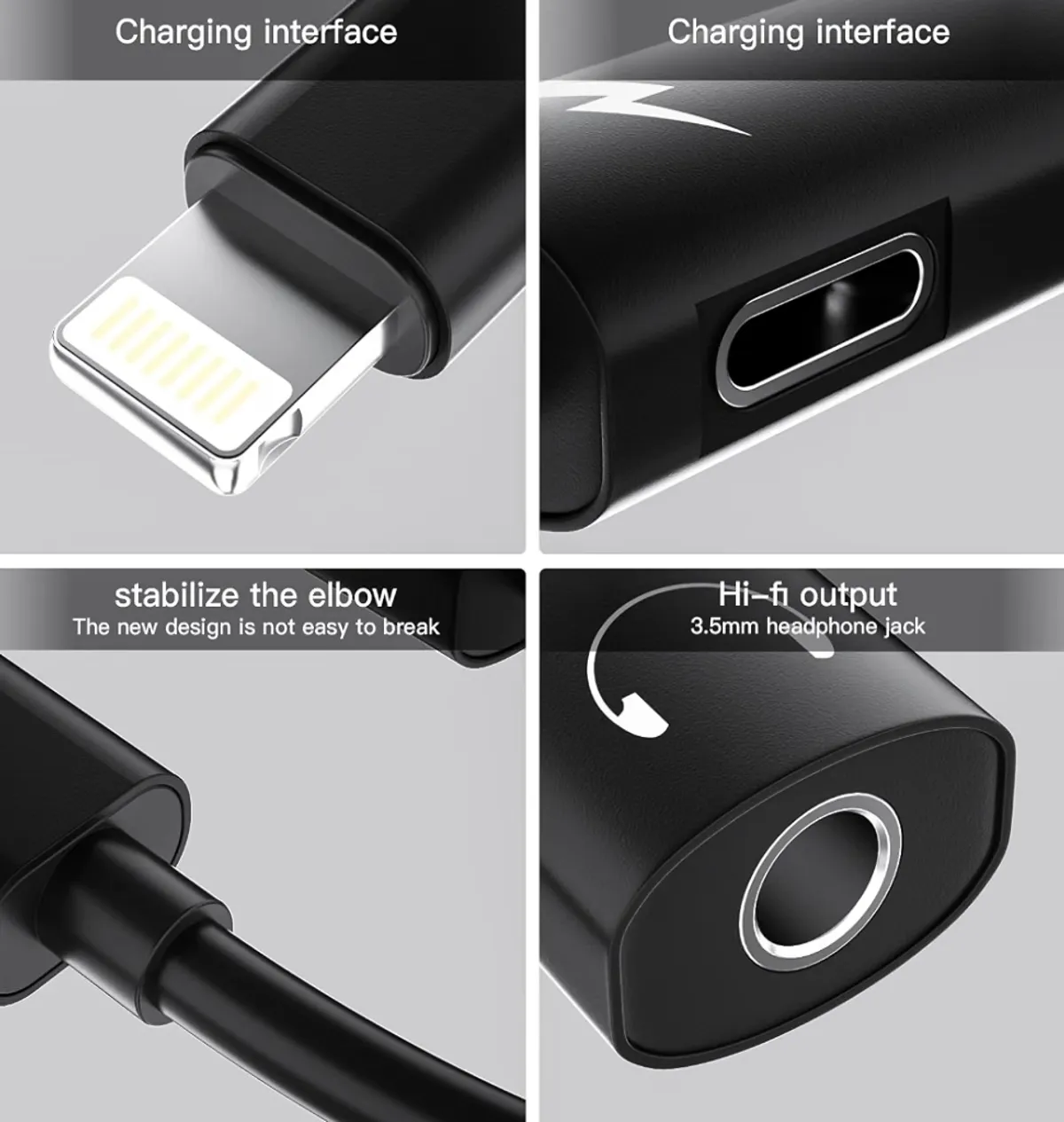 Gator Cable Lightning to 3.5mm Audio Adapter Designed for iPhones