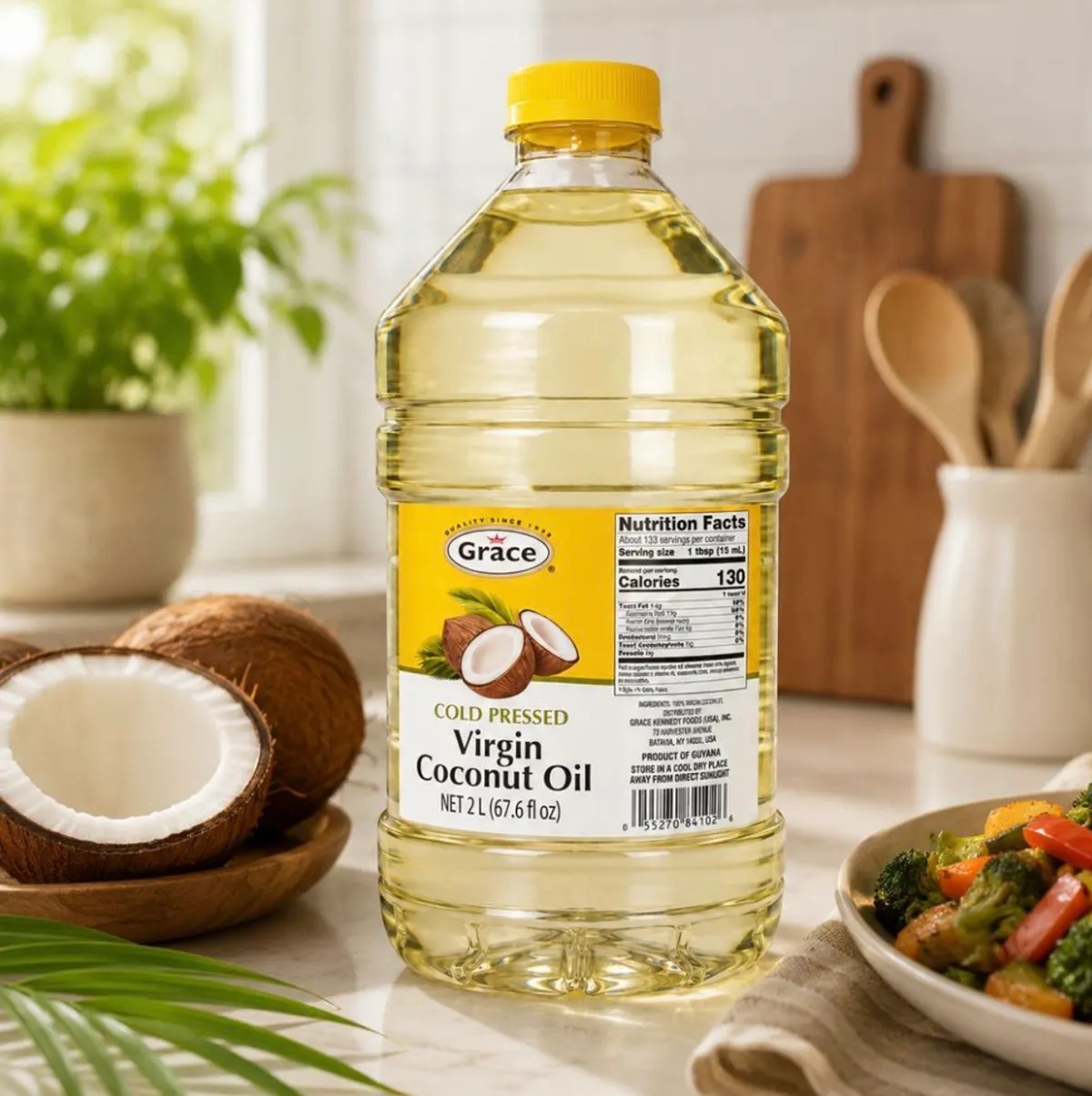Grace Cold Pressed Virgin Coconut Oil 2 L / 67.6 oz
