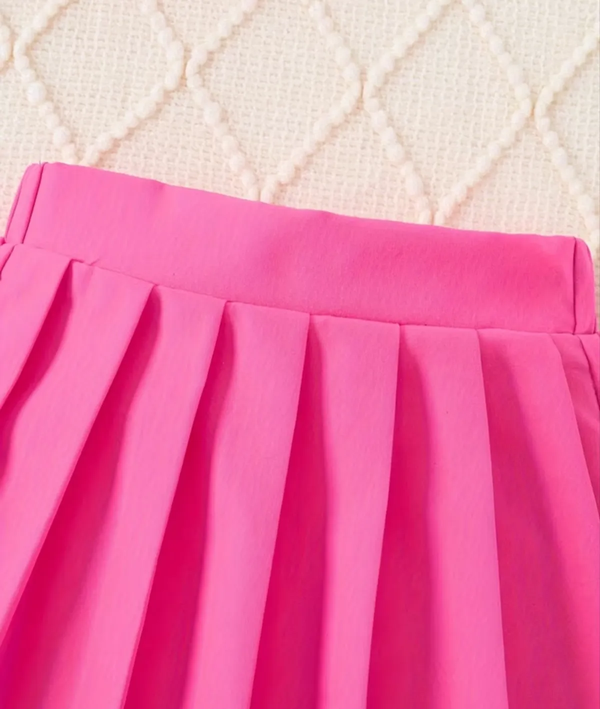Toddler Girls' Summer Round Neck Letter Print Sleeveless Top and Pleated Skirt Casual 2PCS Set- Size 4 -5Y