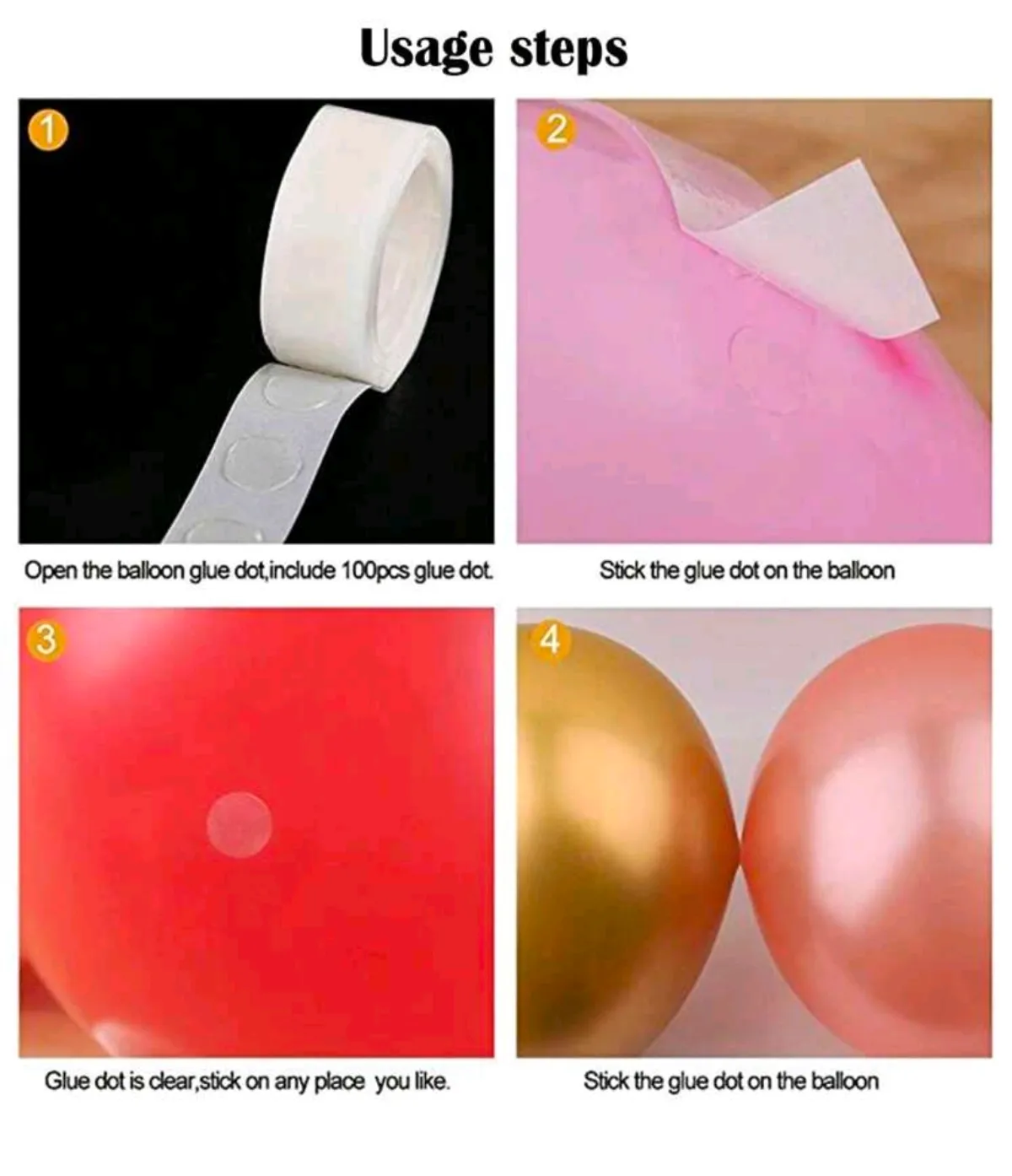 100pcs Balloon Glue Dot