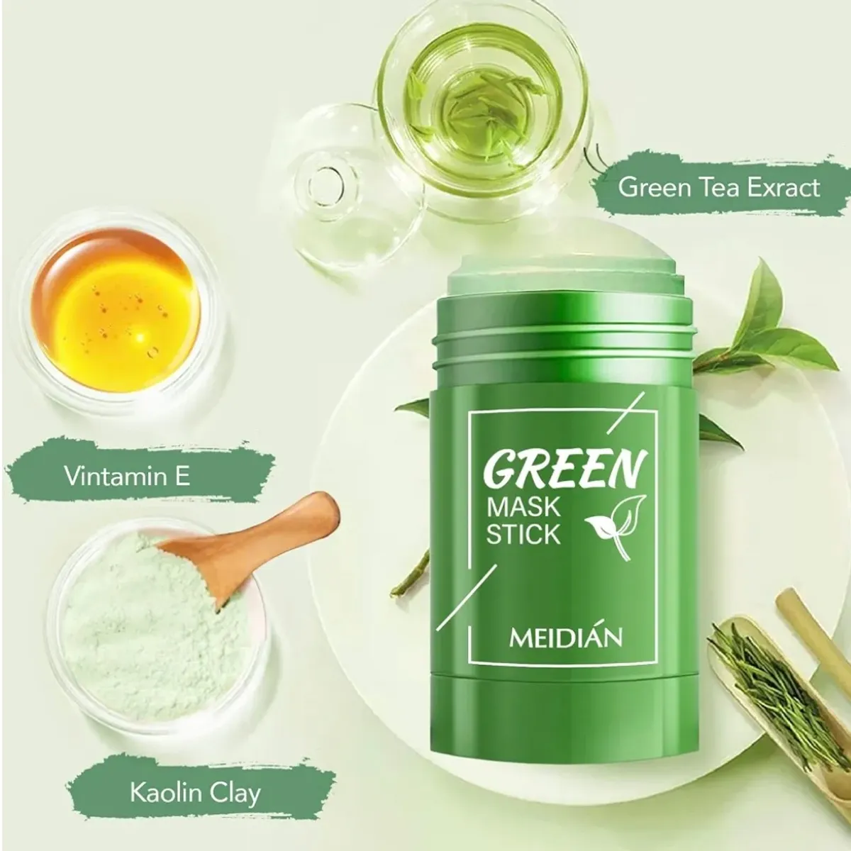2 Pcs Green Tea Mask Stick for Face (Green Tea Mask)