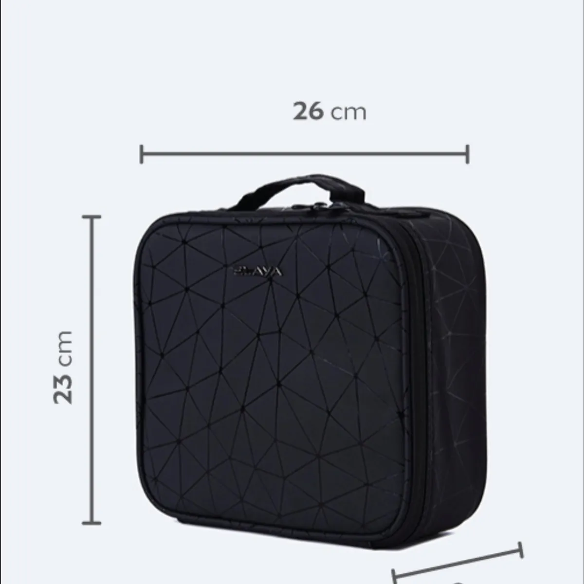 Women's  Black Cosmetics Organizer Storage Bag