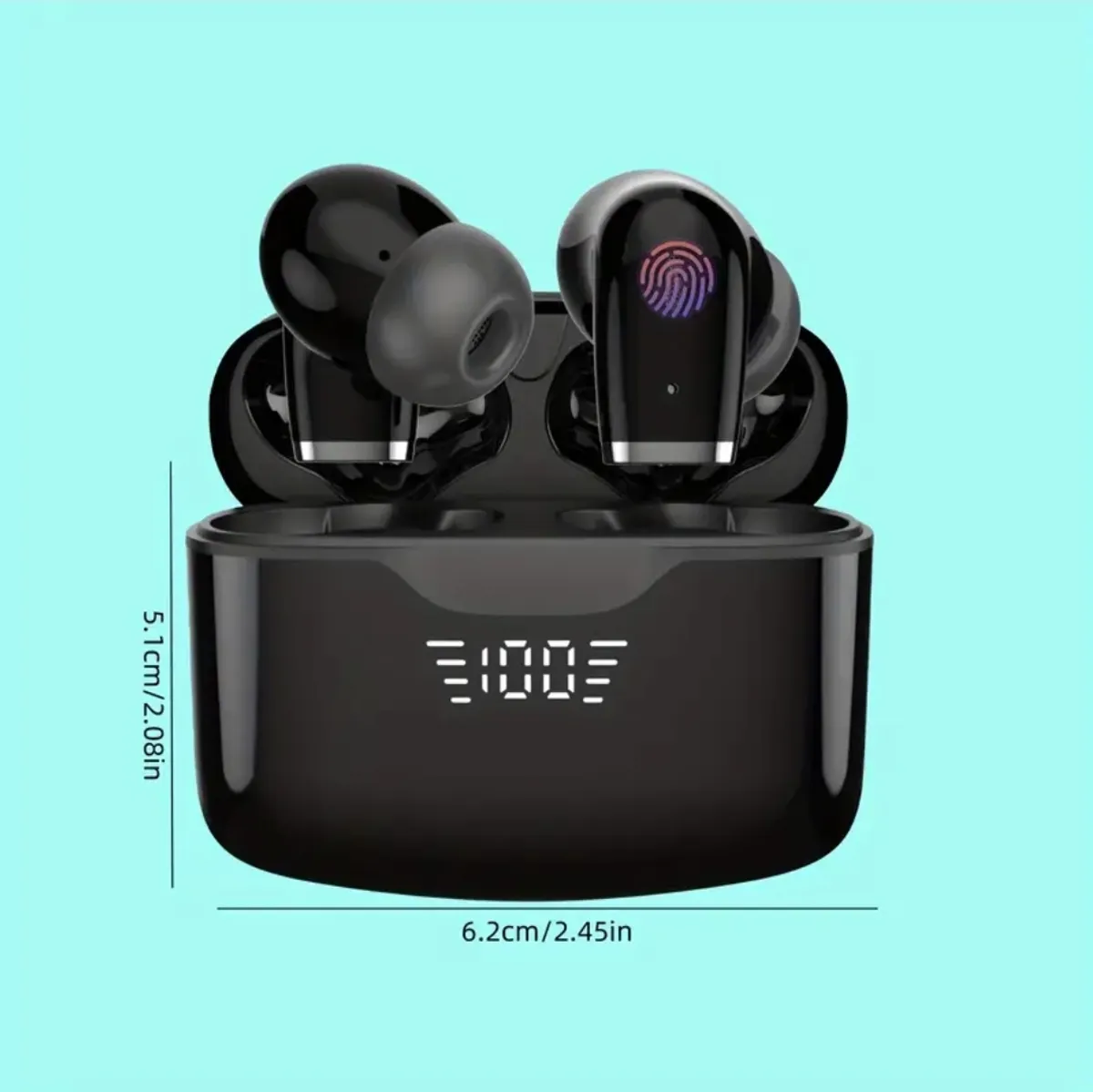 Wireless Earphones, Bluetooth 5.4 Earphones, 13mm Speakers, Extra Long Play Time, Type-C Fast Charging Box, Stereo Bluetooth In-ear Earphones, Suitable for iPhone and Android In-ear Earphones, Gaming Business Sports Earphones with Microphone.