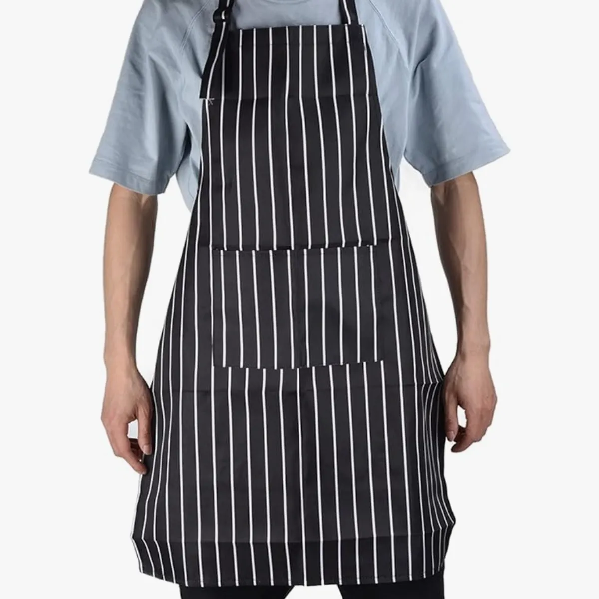 Bib Apron with Pockets Kitchen Cooking Aprons for Restaurants Bakers