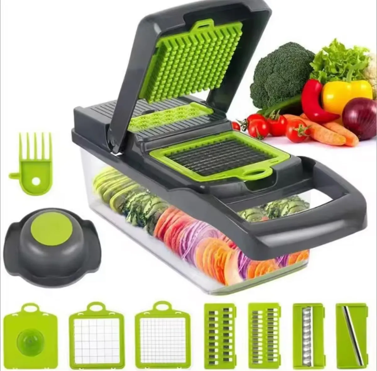 Kitchen Ideas 16 Pcs Veggie Slicer