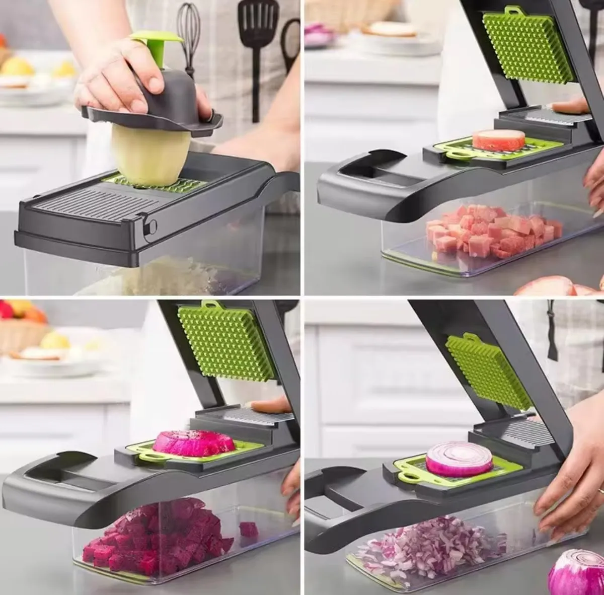 Kitchen Ideas 16 Pcs Veggie Slicer