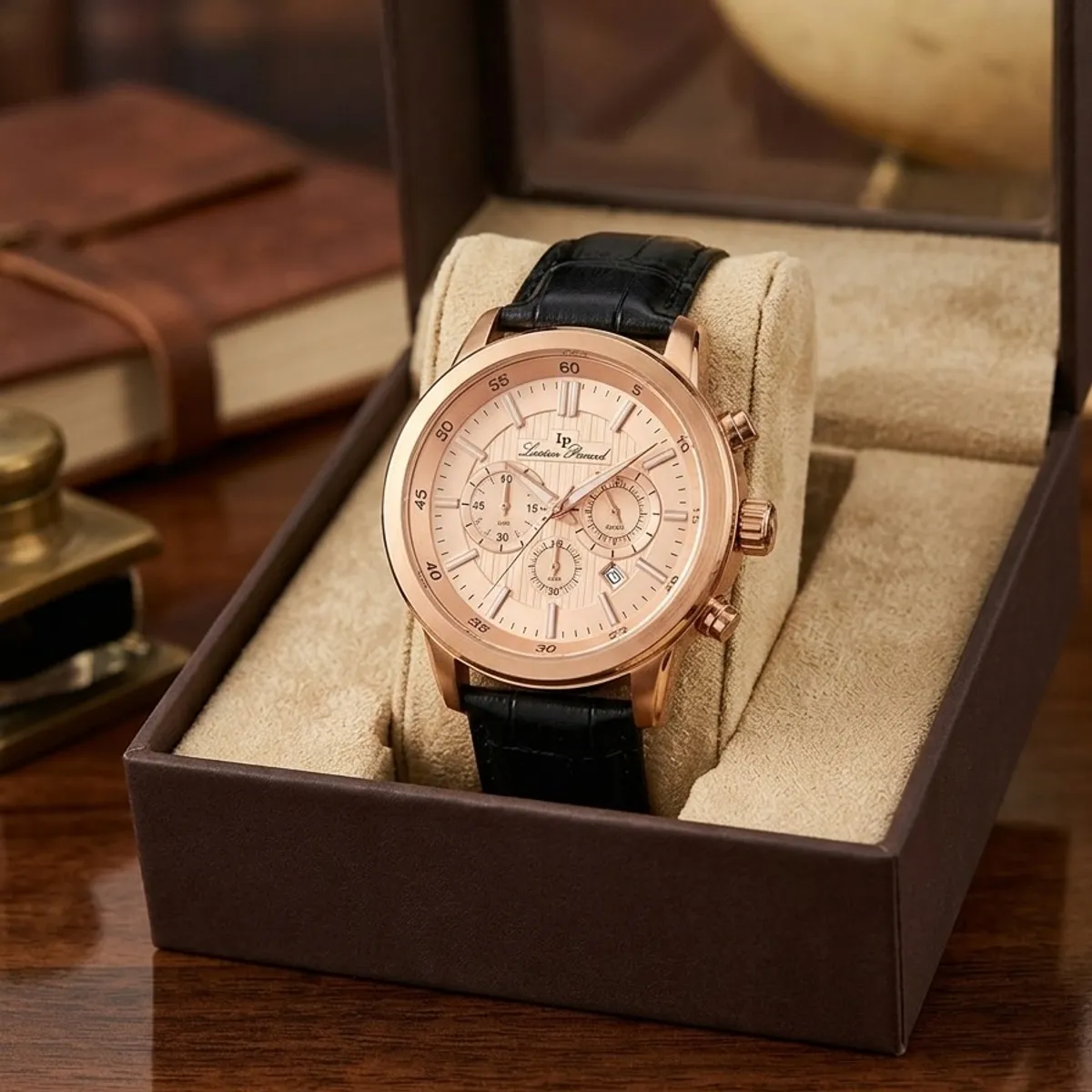 Lucien Piccard- Leather Wrist Watch