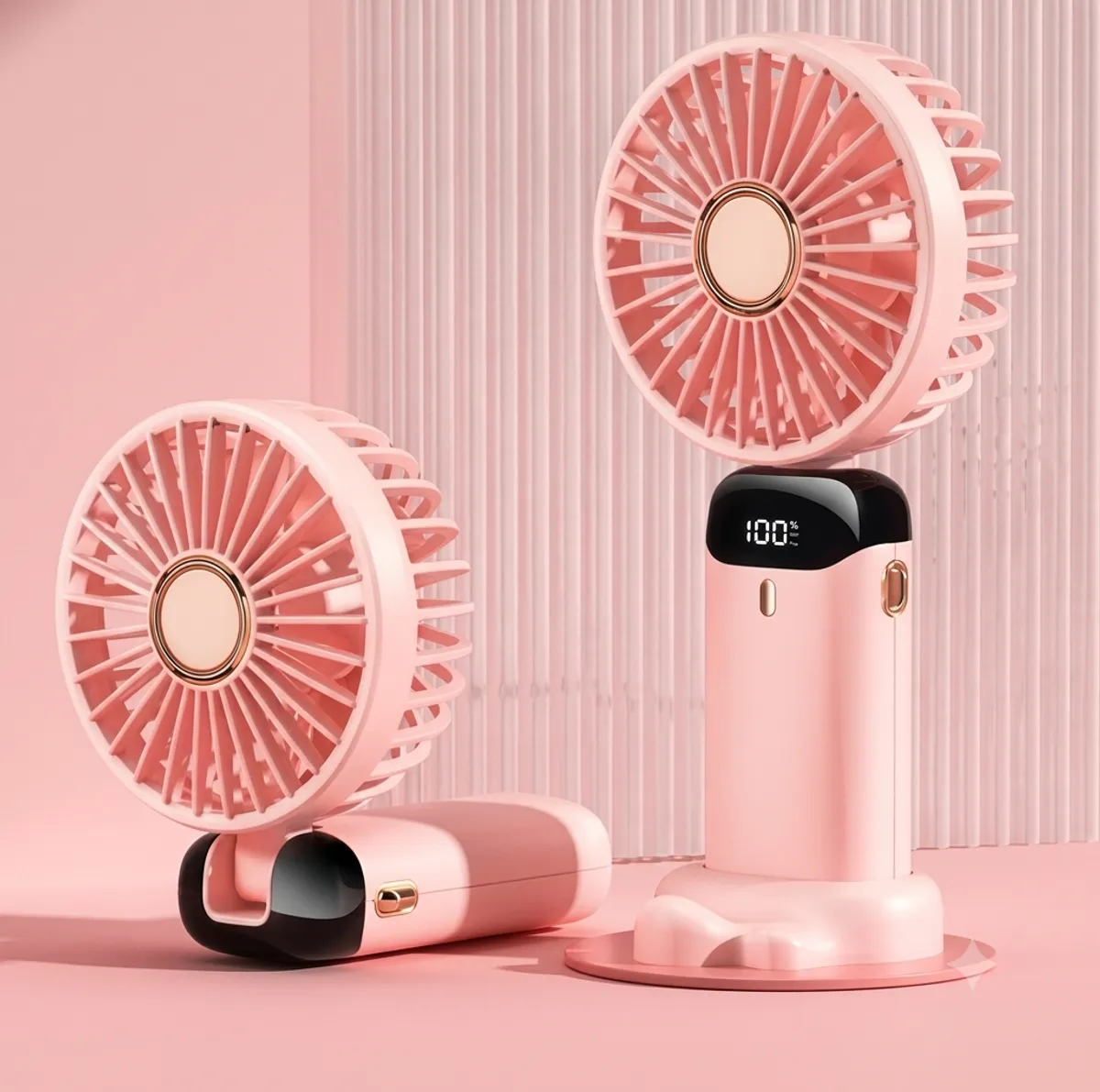 5000mAh Portable Pocket Desk Fan - 5 Speeds