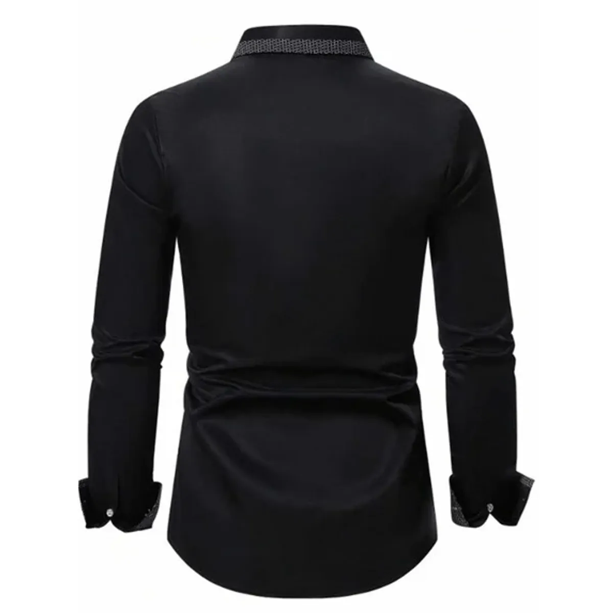 Mens Dress Shirts Long Sleeve Button Down Shirt Men Business Casual Top- Size M