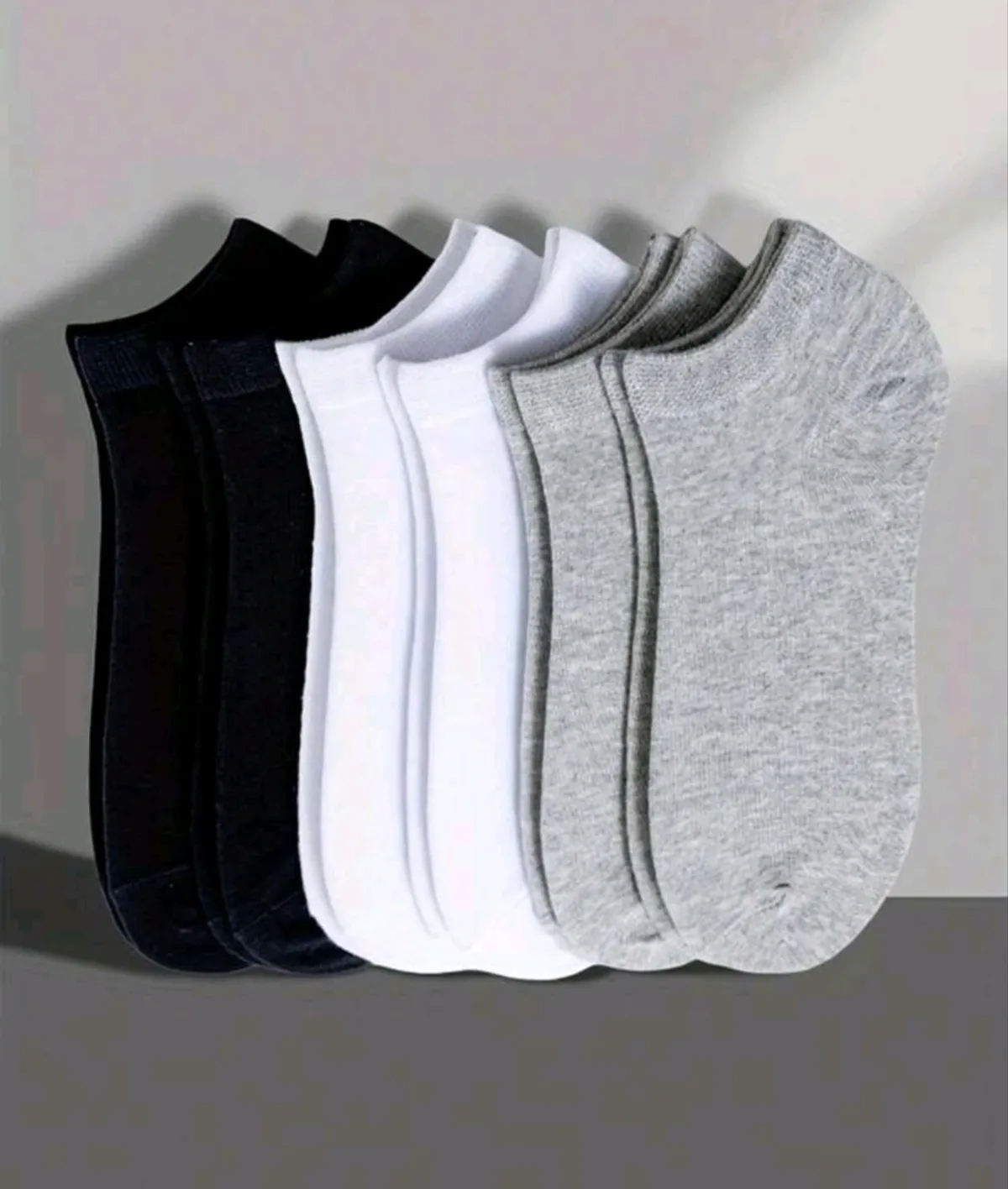 10 PCS Of Unisex Sports Socks, White/Black/Grey Short Socks
