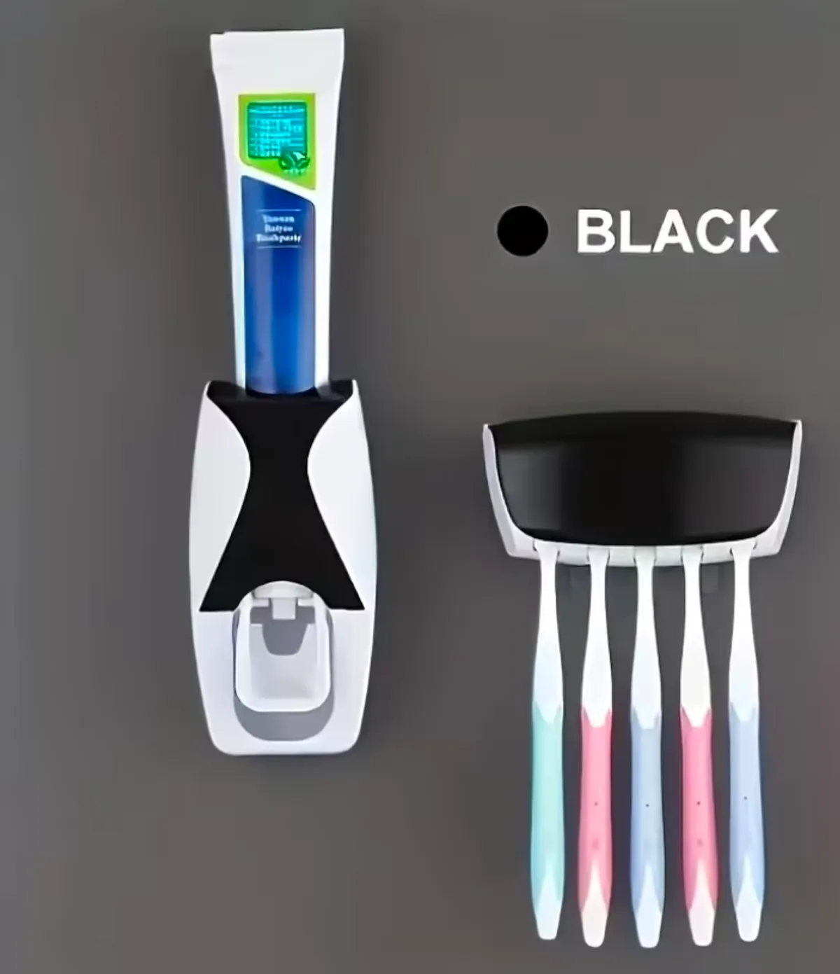 No-Drill Wall-Mounted Toothbrush Holder Set