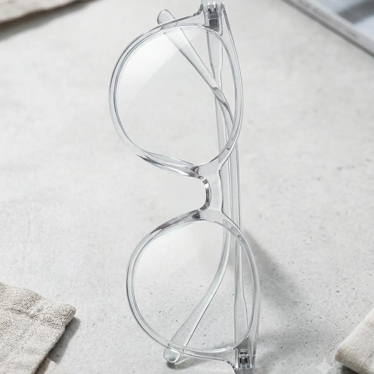 Clear Glasses for Women Men, Retro Round Blue light Blocking Reading Eyeglasses with Lightweight Frame