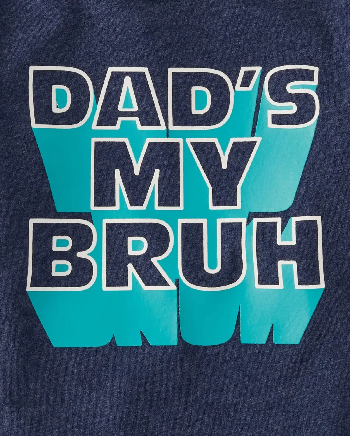 Baby And Toddler Boys Dad Bruh Graphic Tee - blue, Size 12-18M