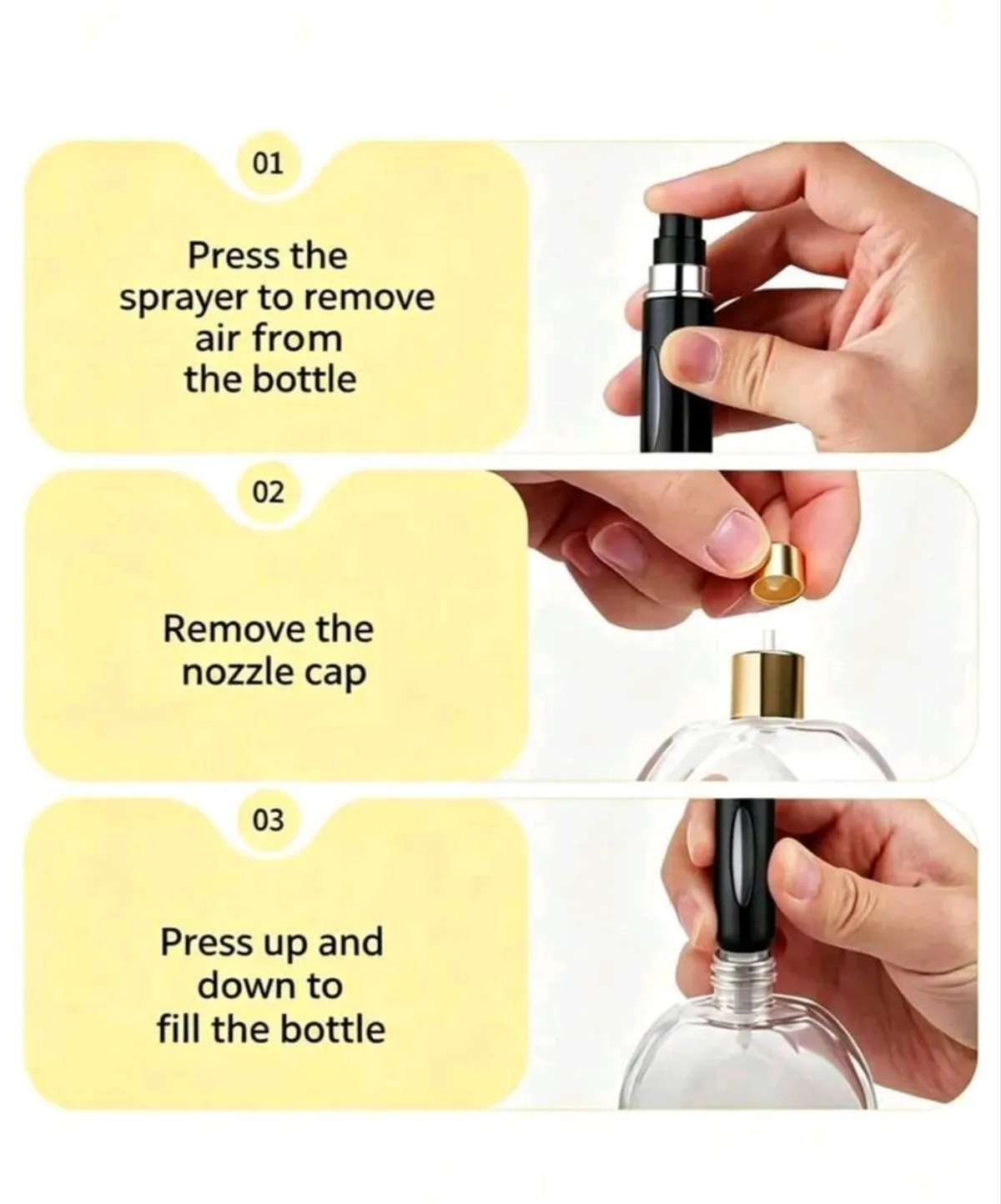 High-End Refillable Spray Bottle, Refillable Spray Bottle Base, Empty Perfume Bottle