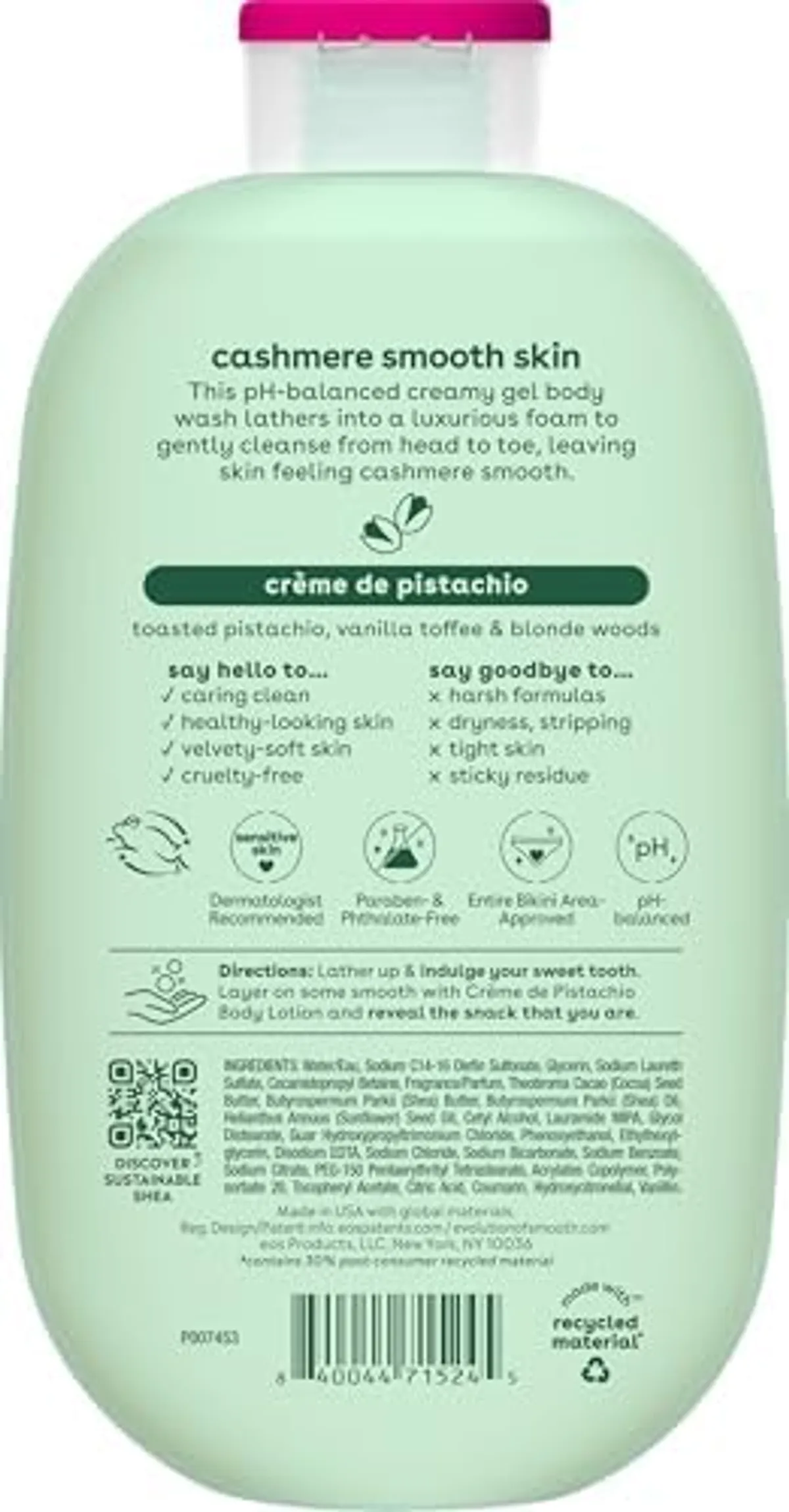 eos Cashmere Body Wash – Crème de Pistachio, 16 fl oz