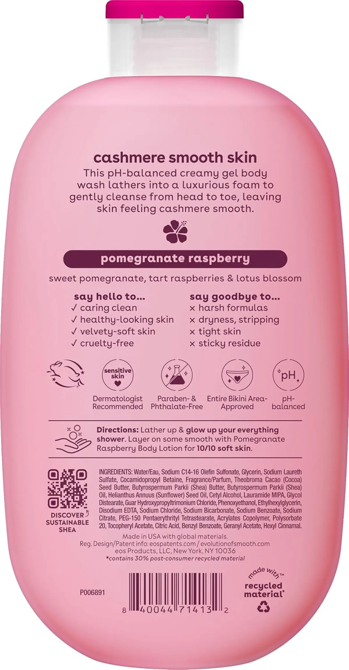 eos Pomegranate Raspberry Body Wash, 16 fl oz