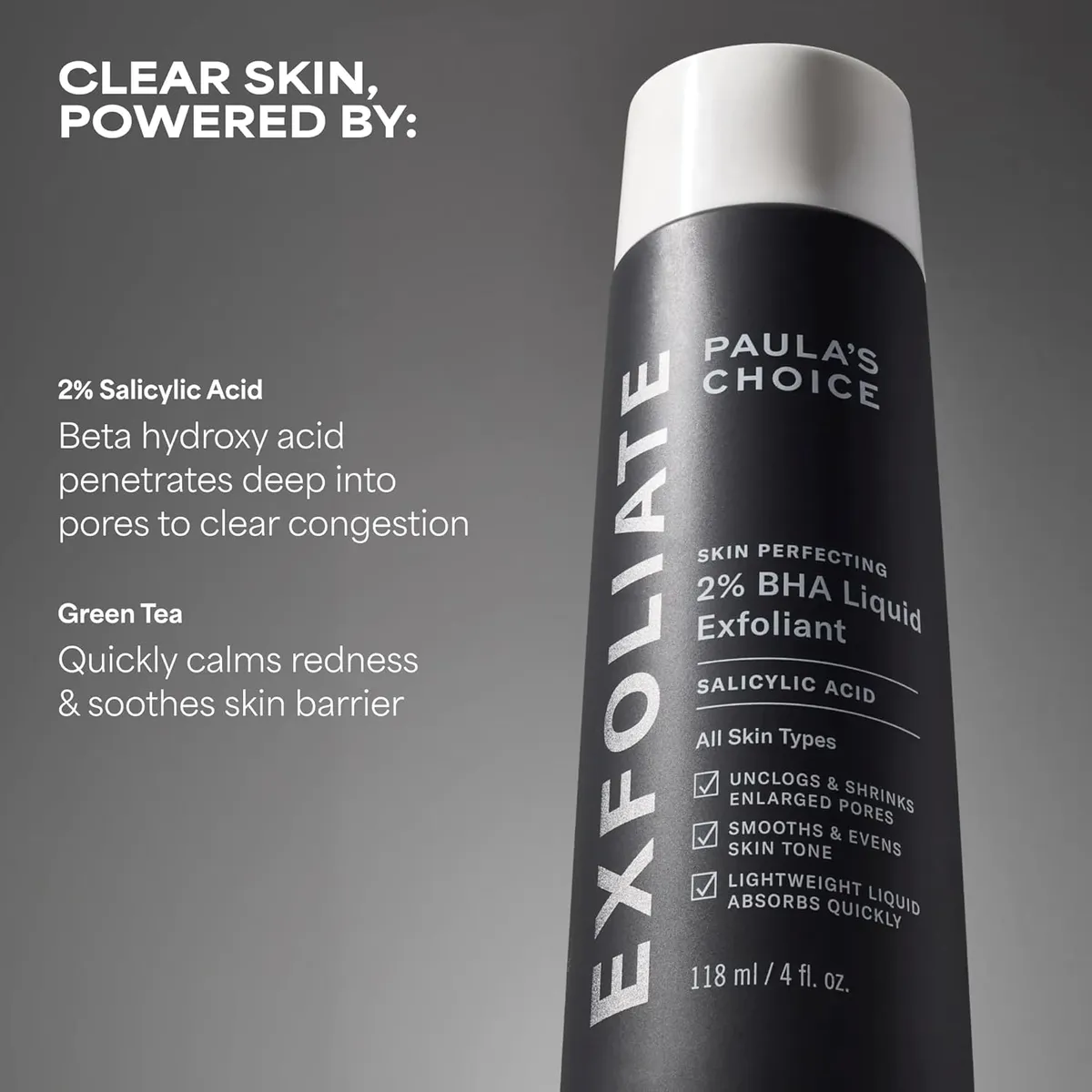 Paula's Choice 2% BHA Liquid Exfoliant with Salicylic Acid, 4fl oz