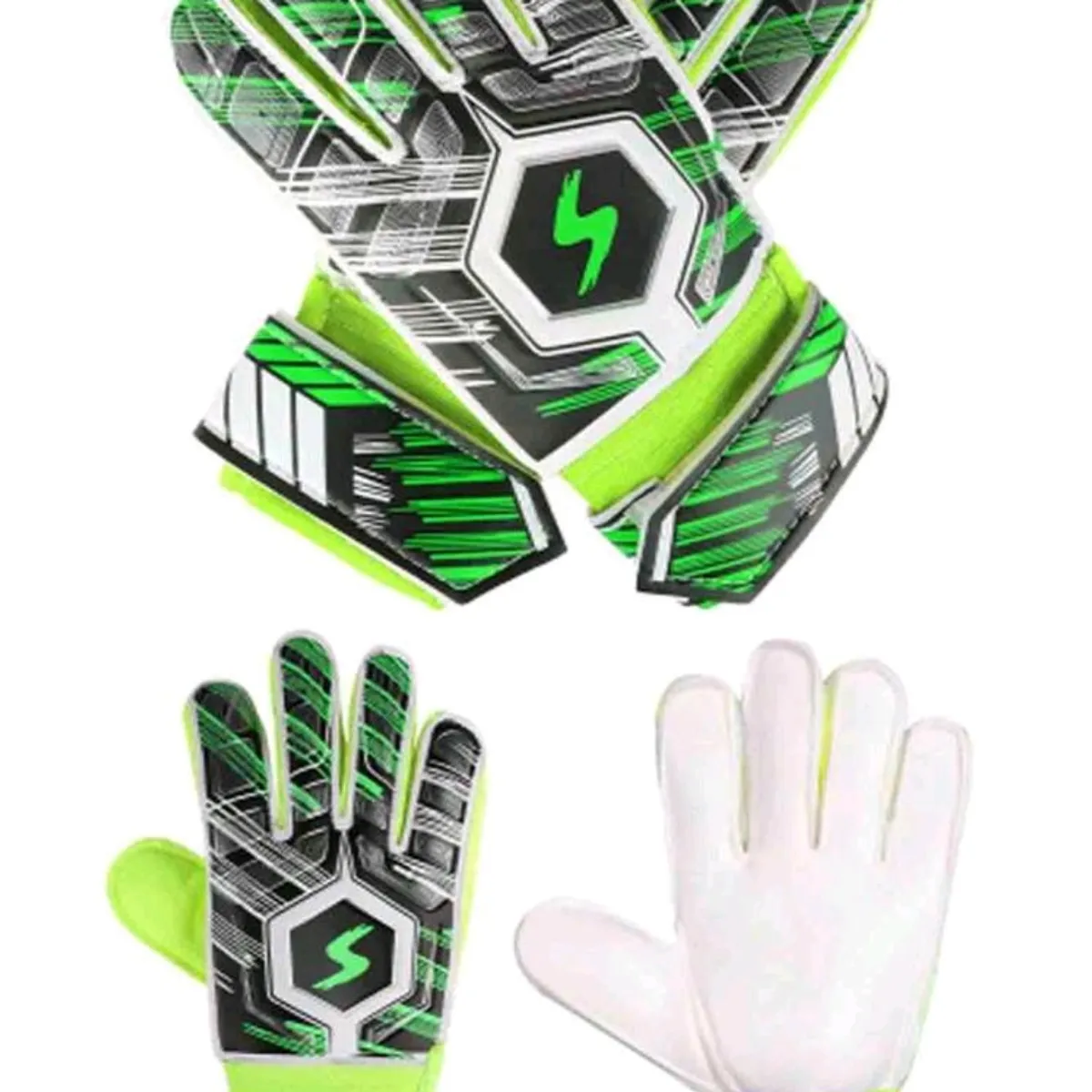 1 Pair Of Soccer Goalkeeper Gloves For Kids, 8-14 Boys - Size 9