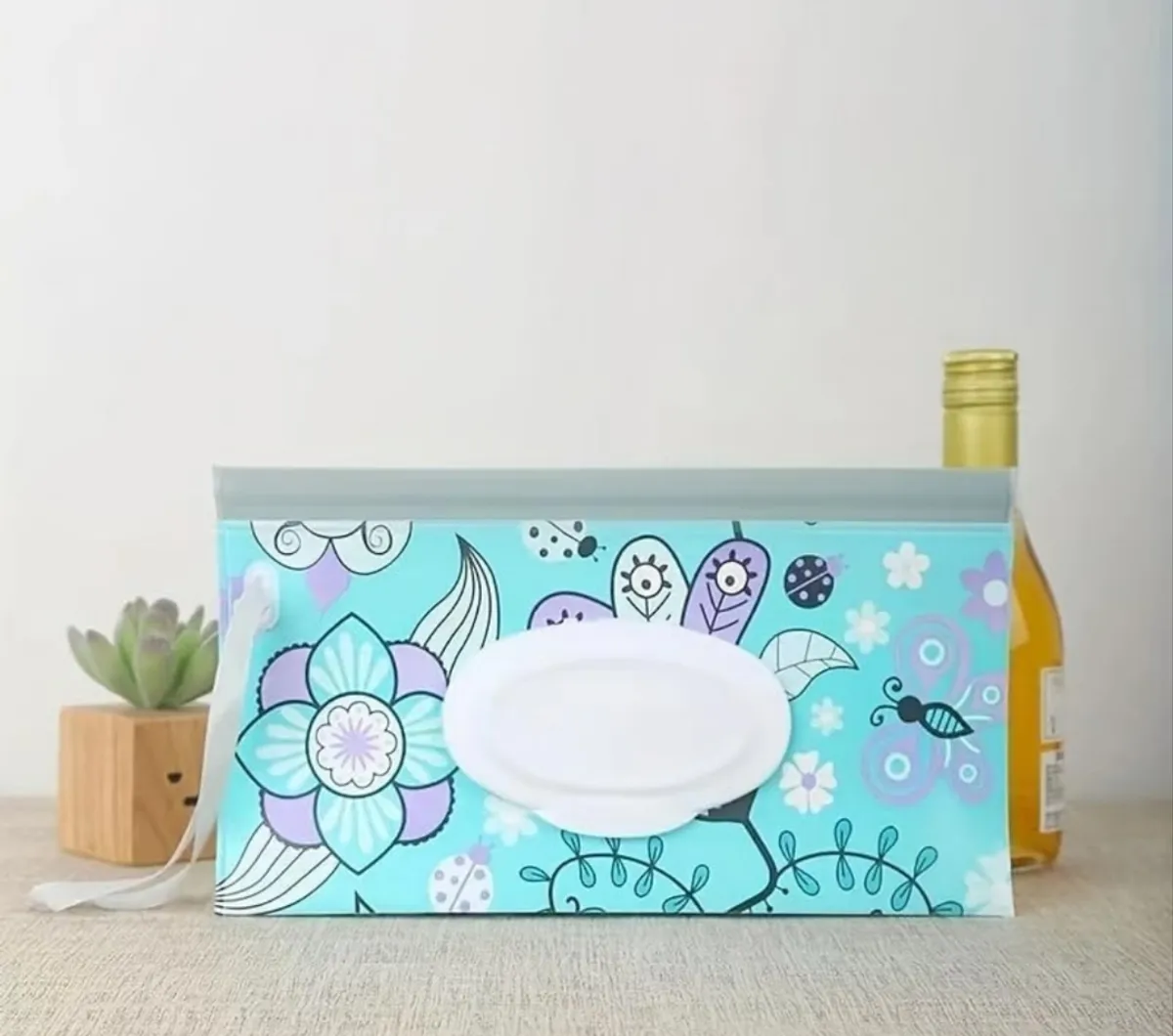 2PCS /Set Wipes Containers, Reusable Portable Wet Wipe Pouch