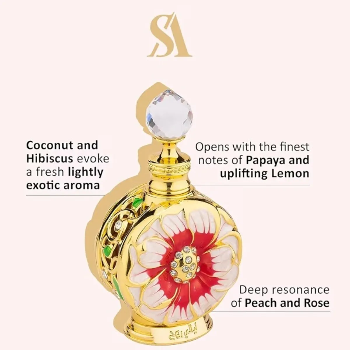 Swiss Arabian Layali Rouge - Luxury Products From Dubai - Long Lasting Personal Perfume Oil Fragrance - A Seductive Signature Aroma - 0.5 Oz
