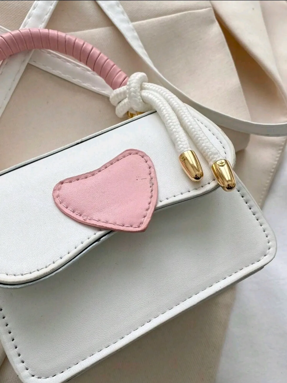 1pc Girls' Heart Shaped Mini Bag