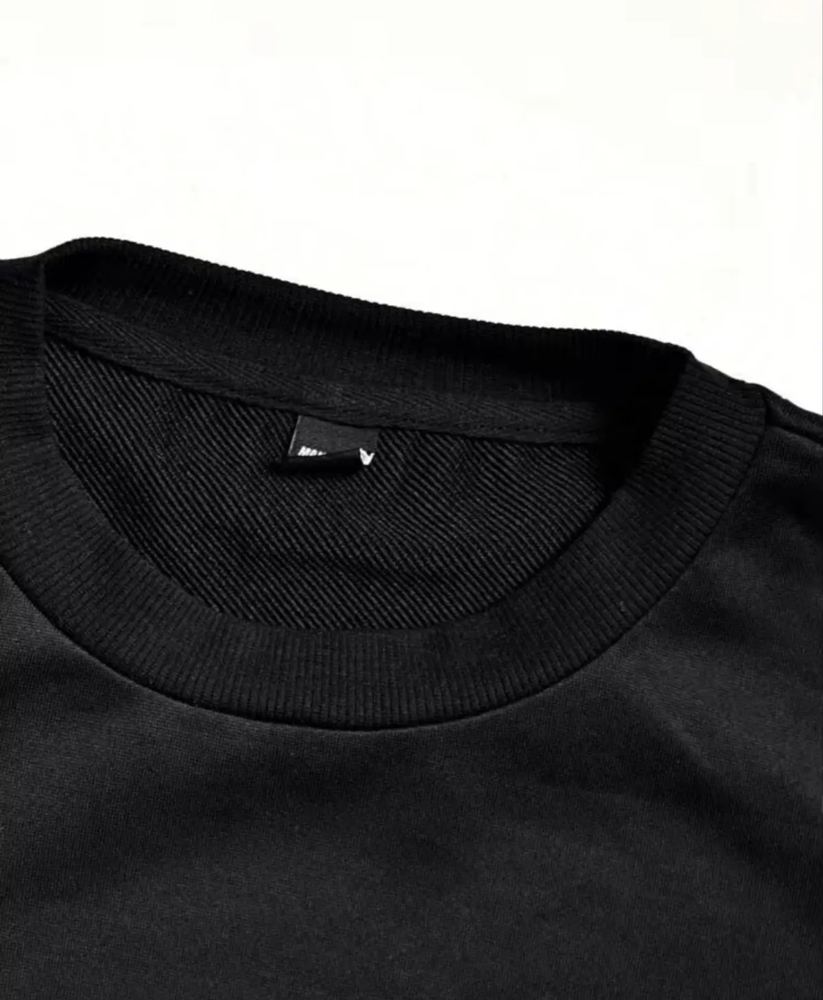 Homme Men's Casual Letter Hand Print Round Neck Long Sleeve Pullover Sweatshirt - Size S