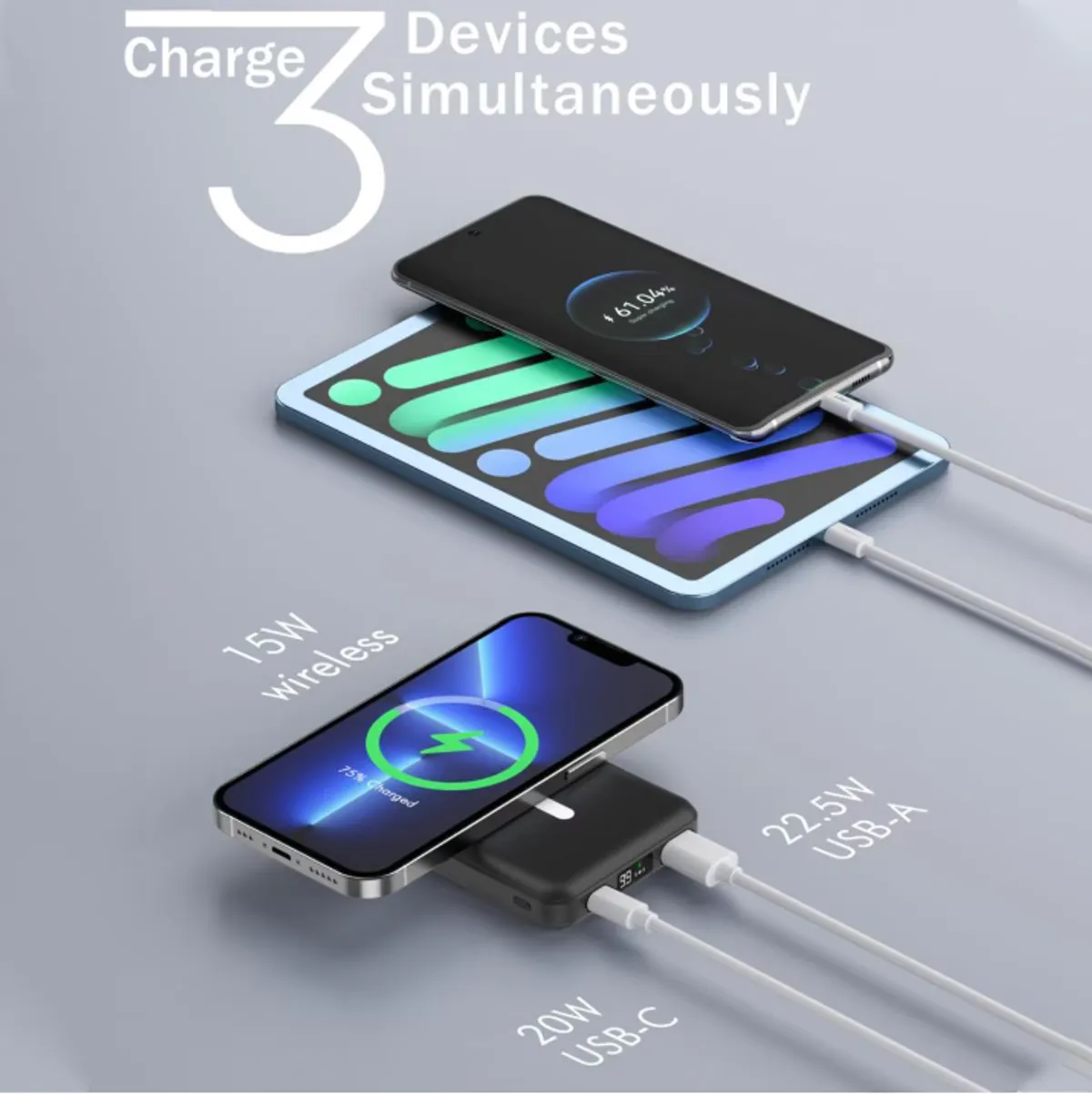 Magsafe wireless Power Bank, Blue