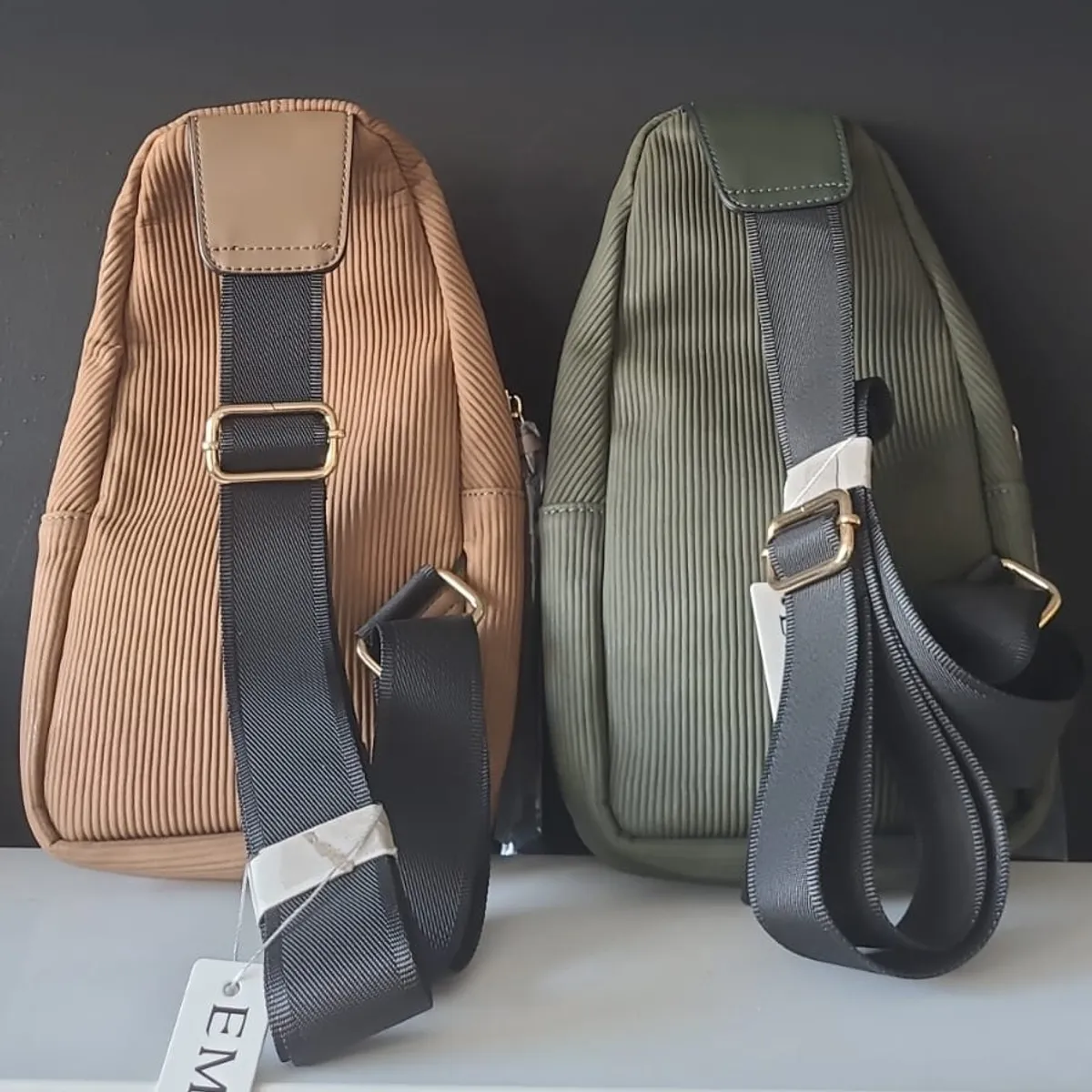 Assorted Color Crossbody Bag, Brown