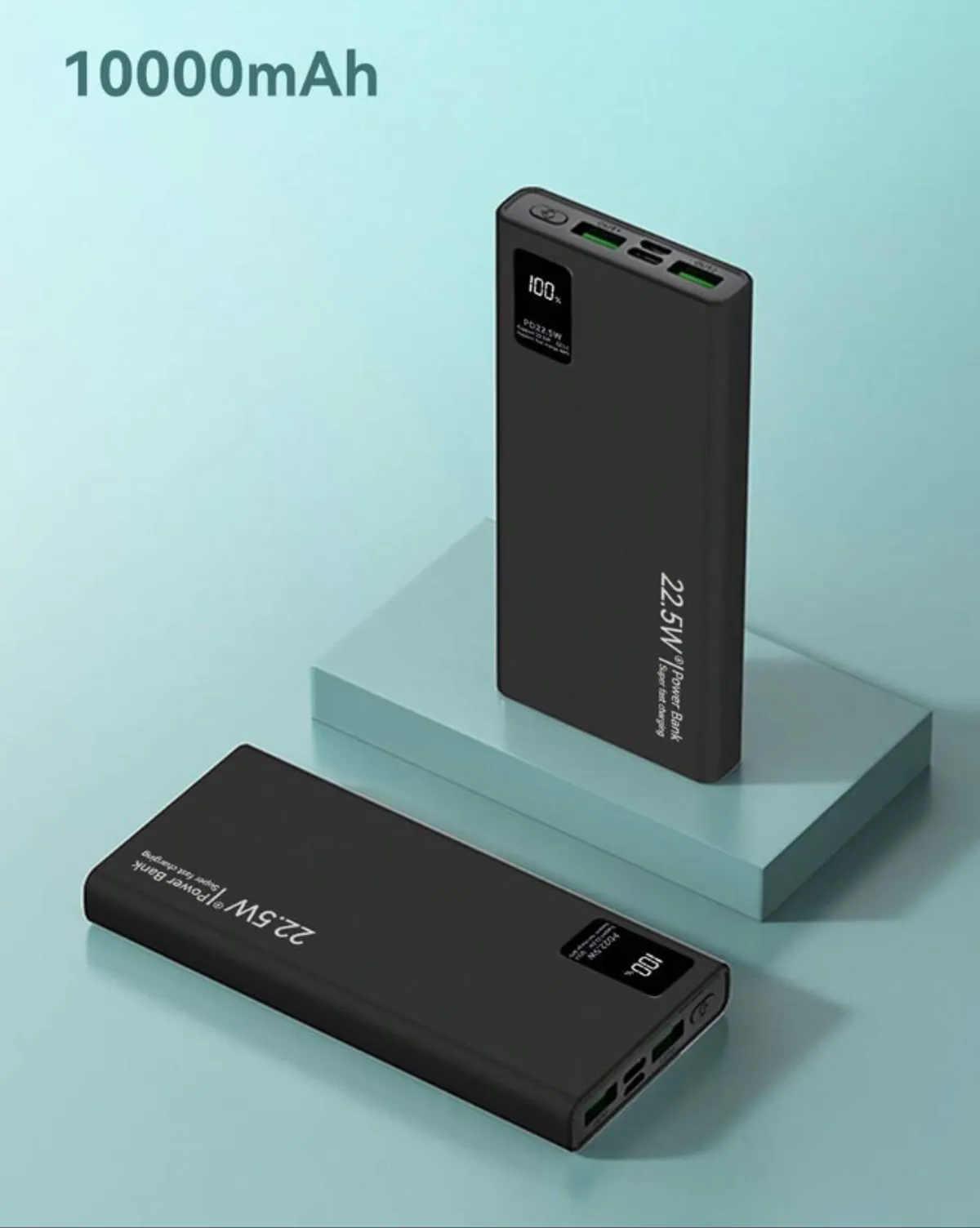 POWER BANK , 10000 mah, Black
