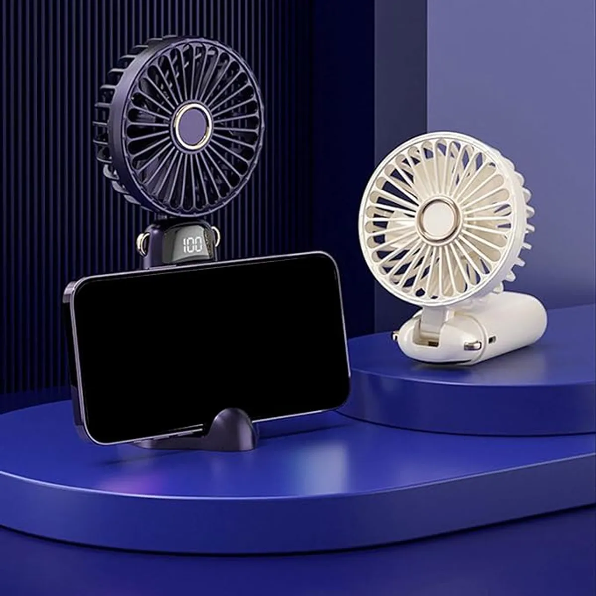 Portable handheld fan, Purple