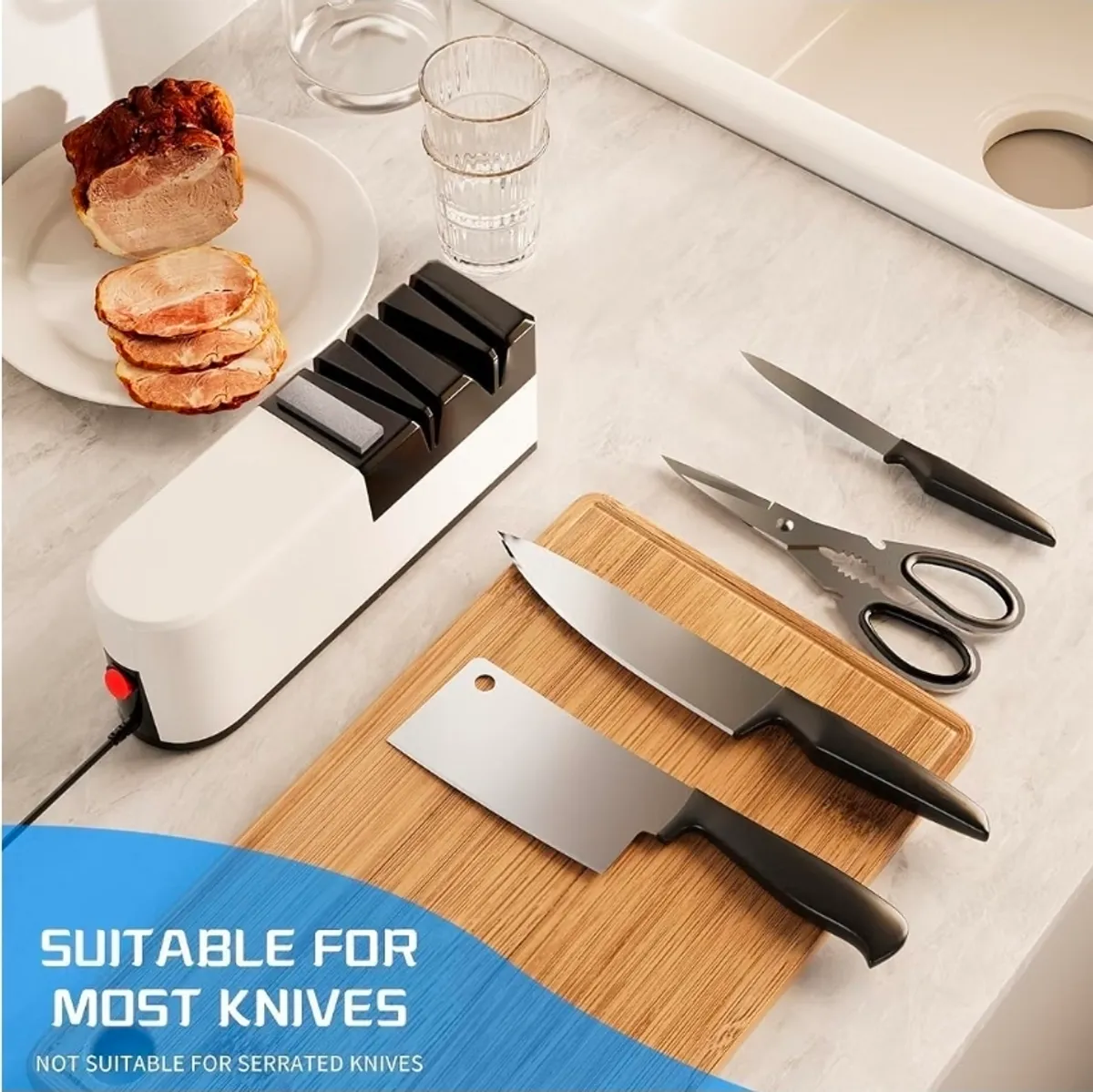 Electric 5 in 1 knife sharpener