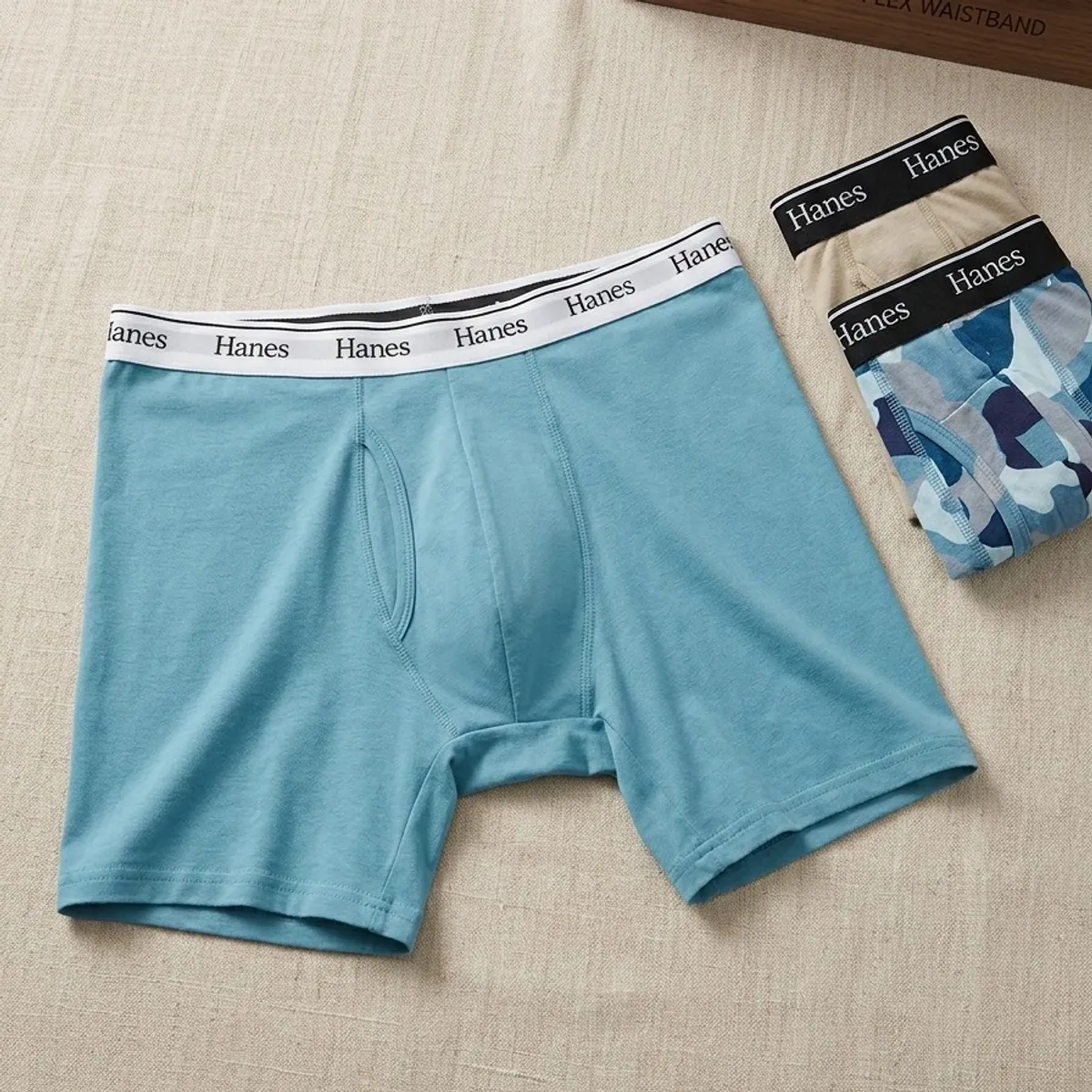 3pcs Hanes Originals Men’s Boxer Briefs & Trunks -Size XL